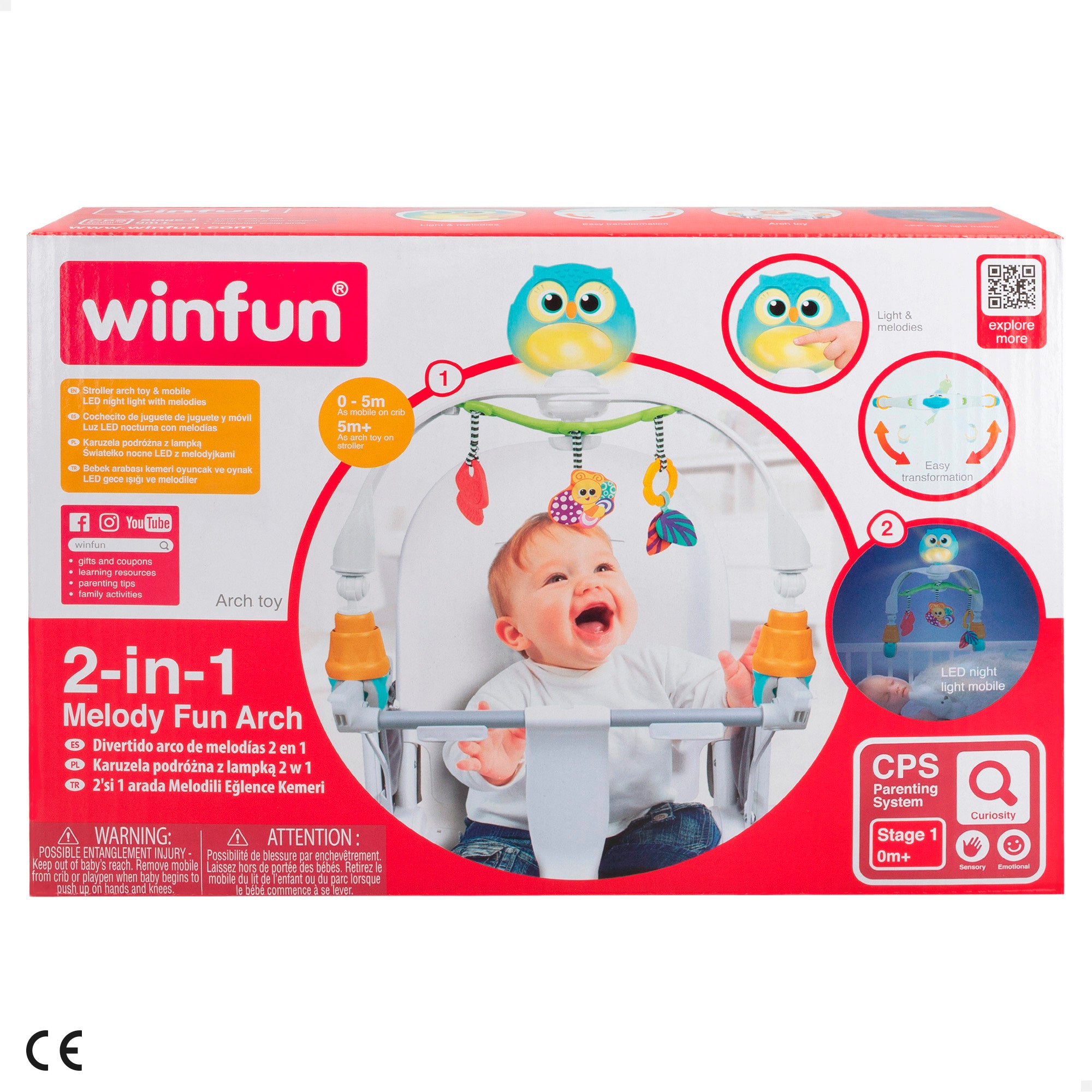 Winfun Carrusel musical para cuna y carrito