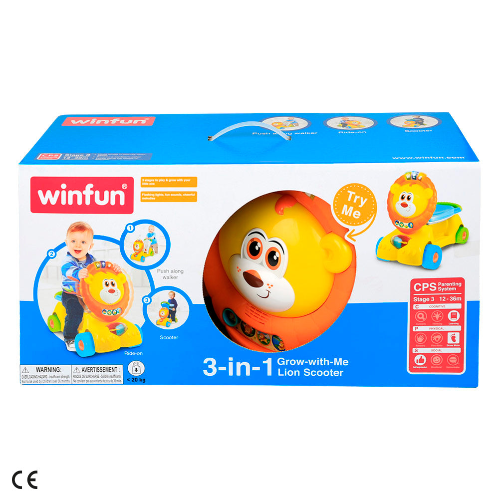 Winfun Correpasillos luces y sonidos león