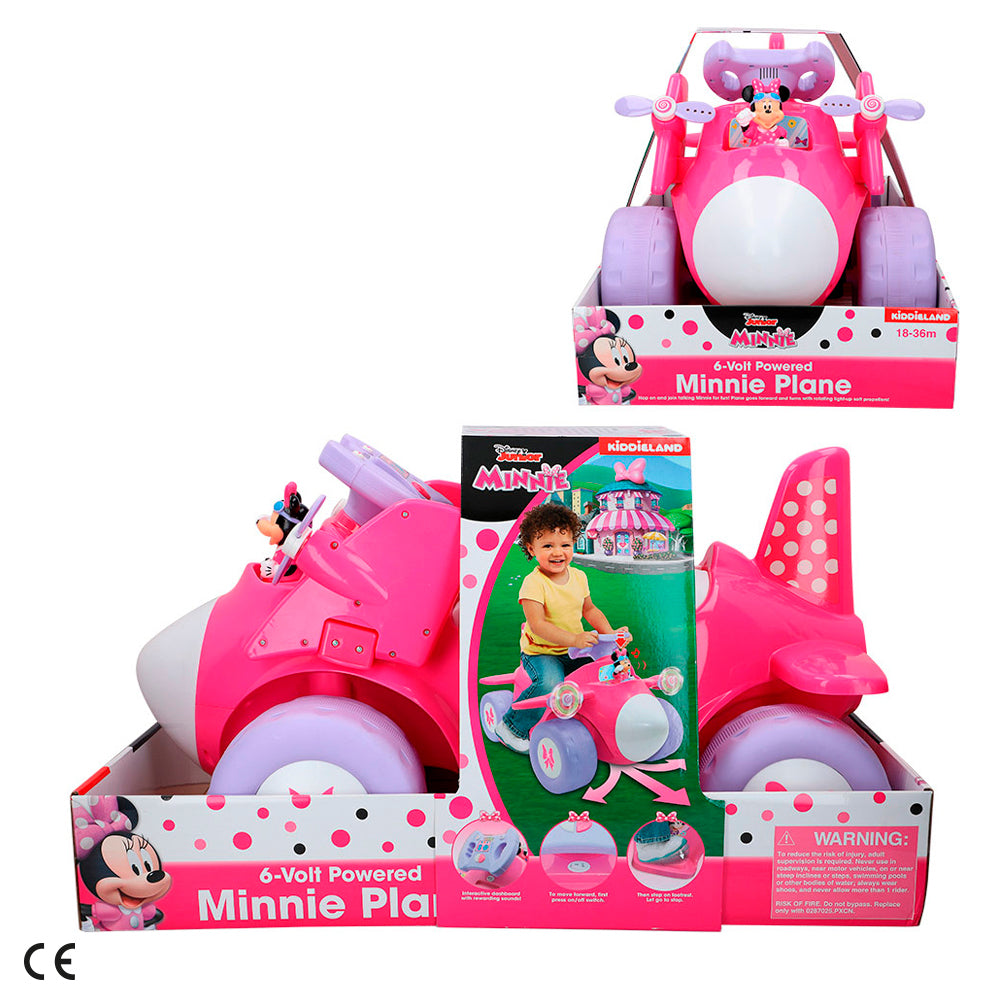 Minnie Correpasillos avión batería 6V