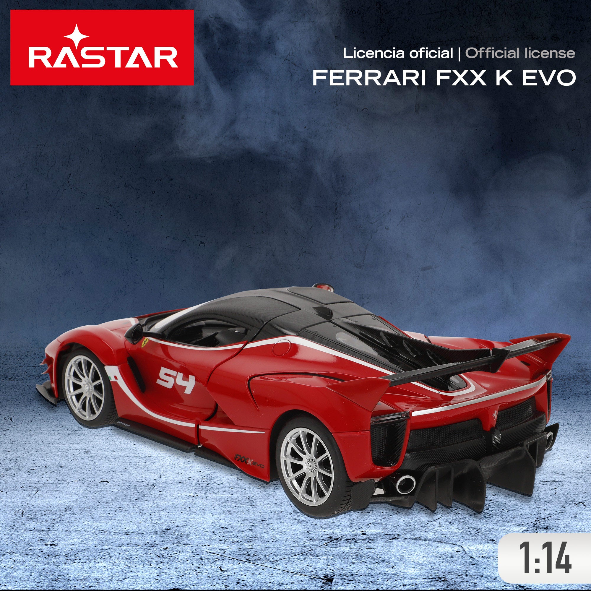 RASTAR Coche teledirigido Ferrari FXX K EVO 1:14