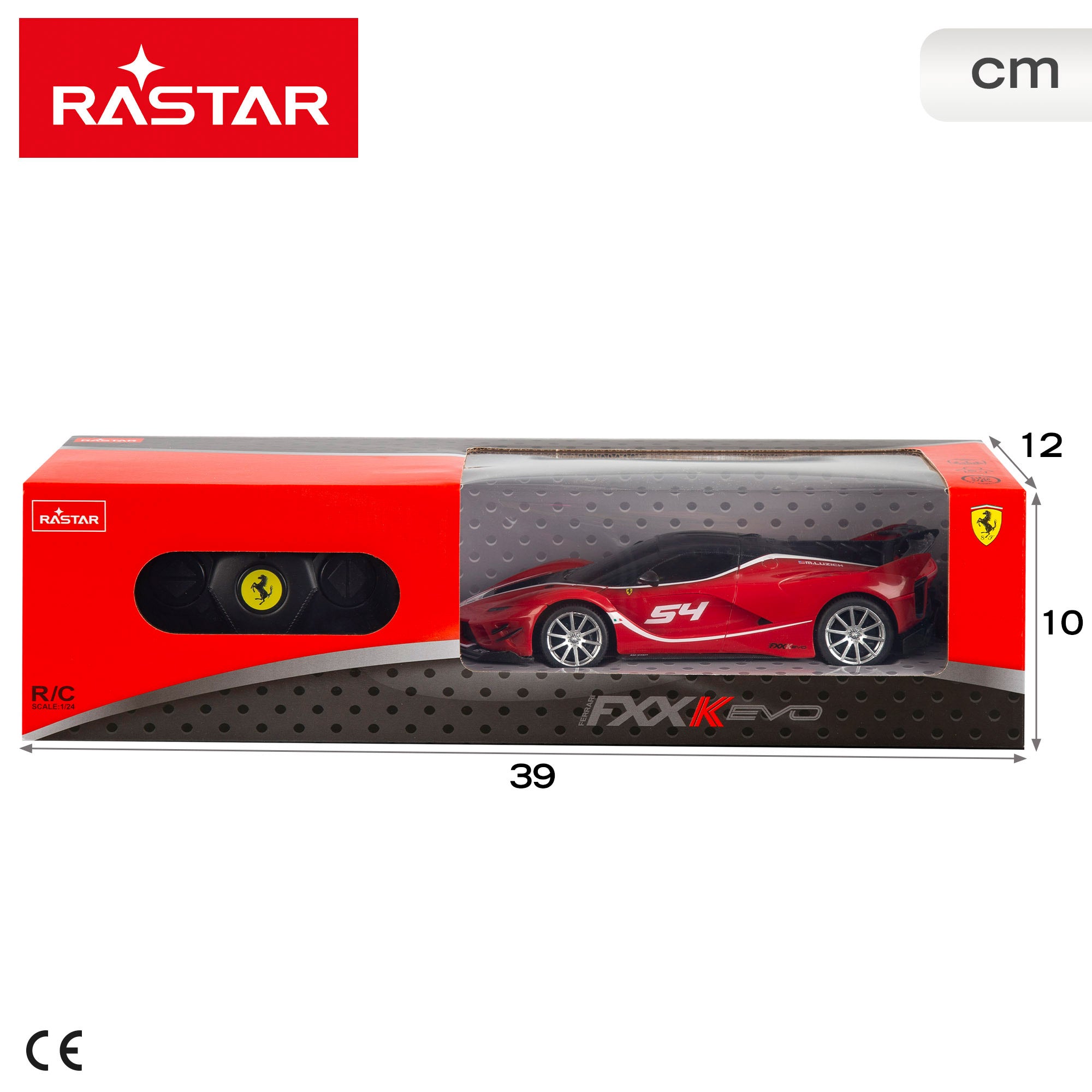RASTAR Coche teledirigido Ferrari FXX K EVO 1:24