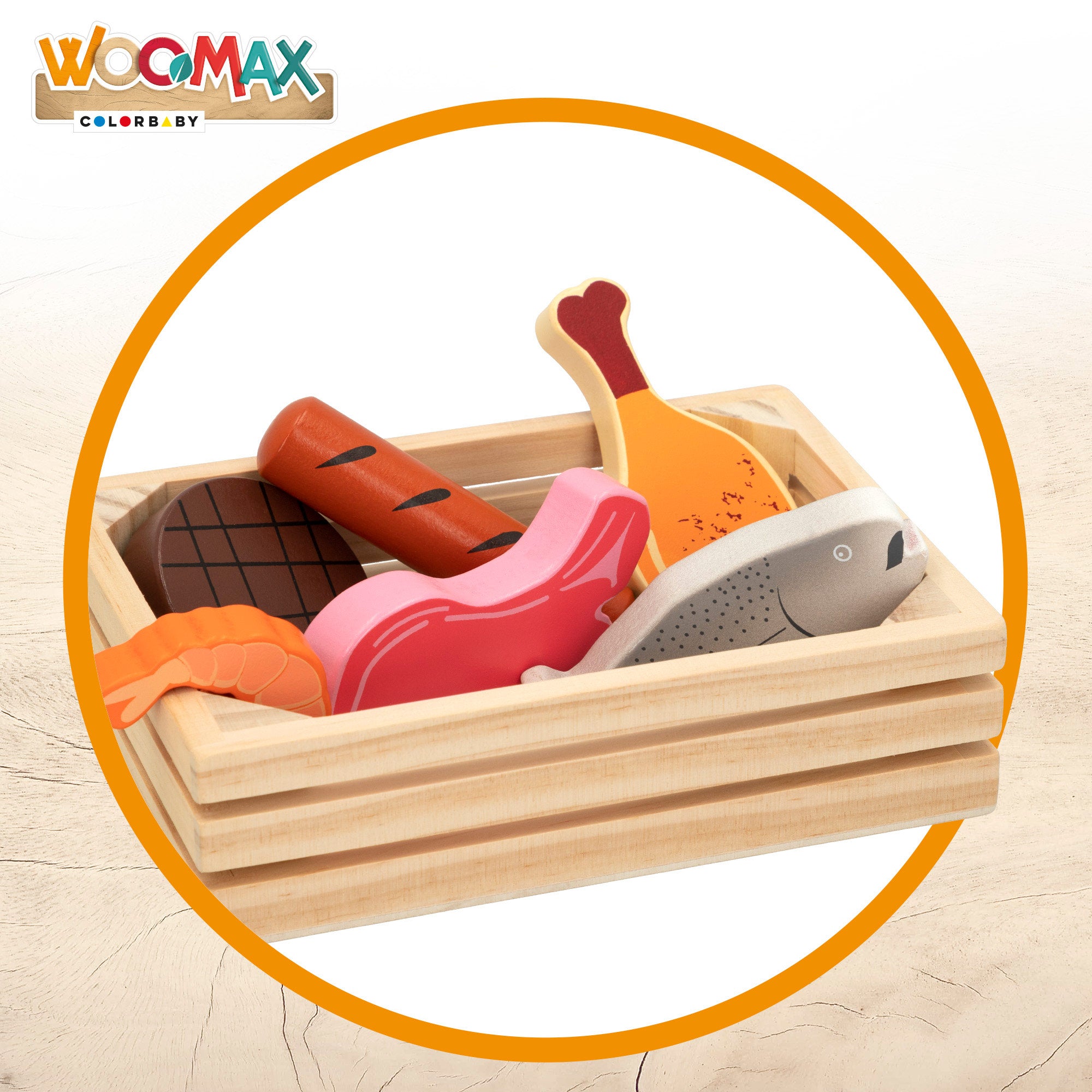 WOOMAX Cajas con alimentos de madera
