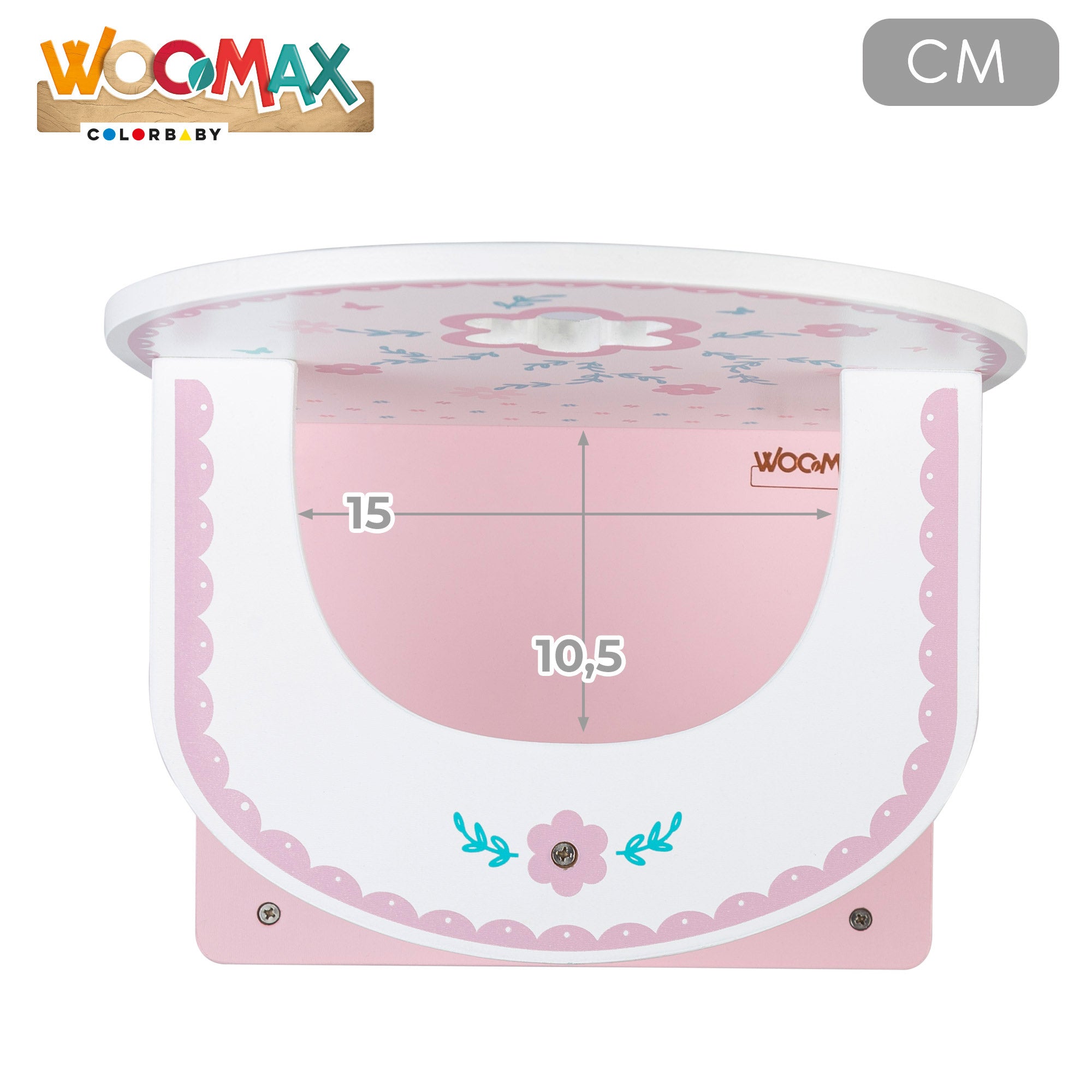 WOOMAX Trona para muñecas de madera