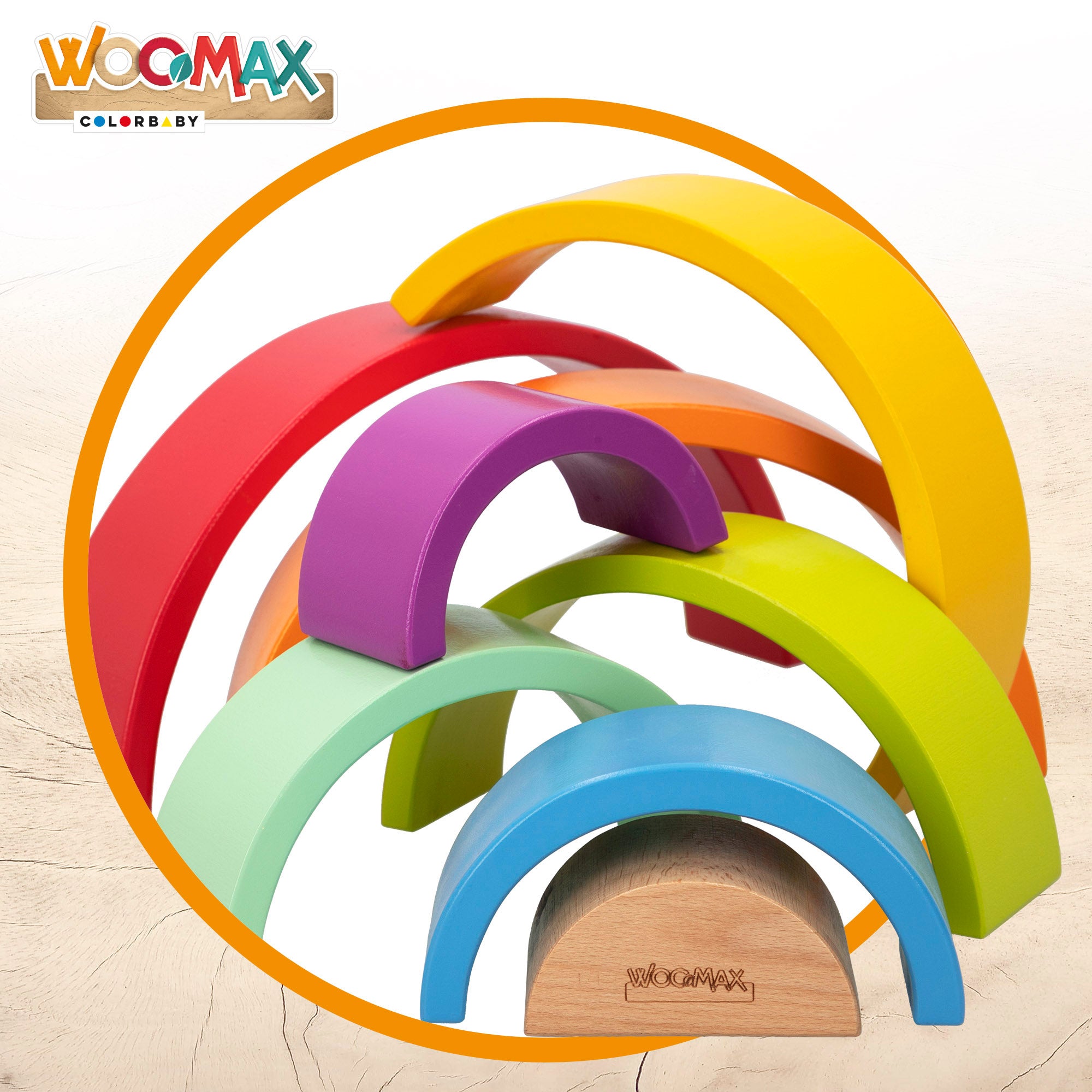 WOOMAX Arcoíris de madera