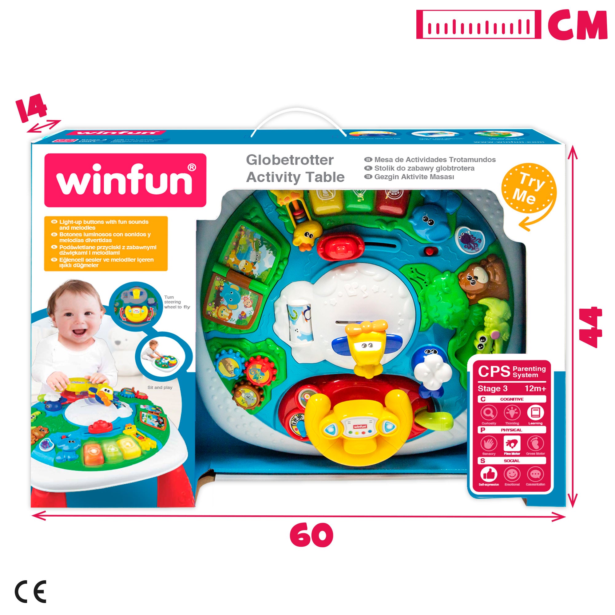 Winfun Mesa de actividades trotamundos