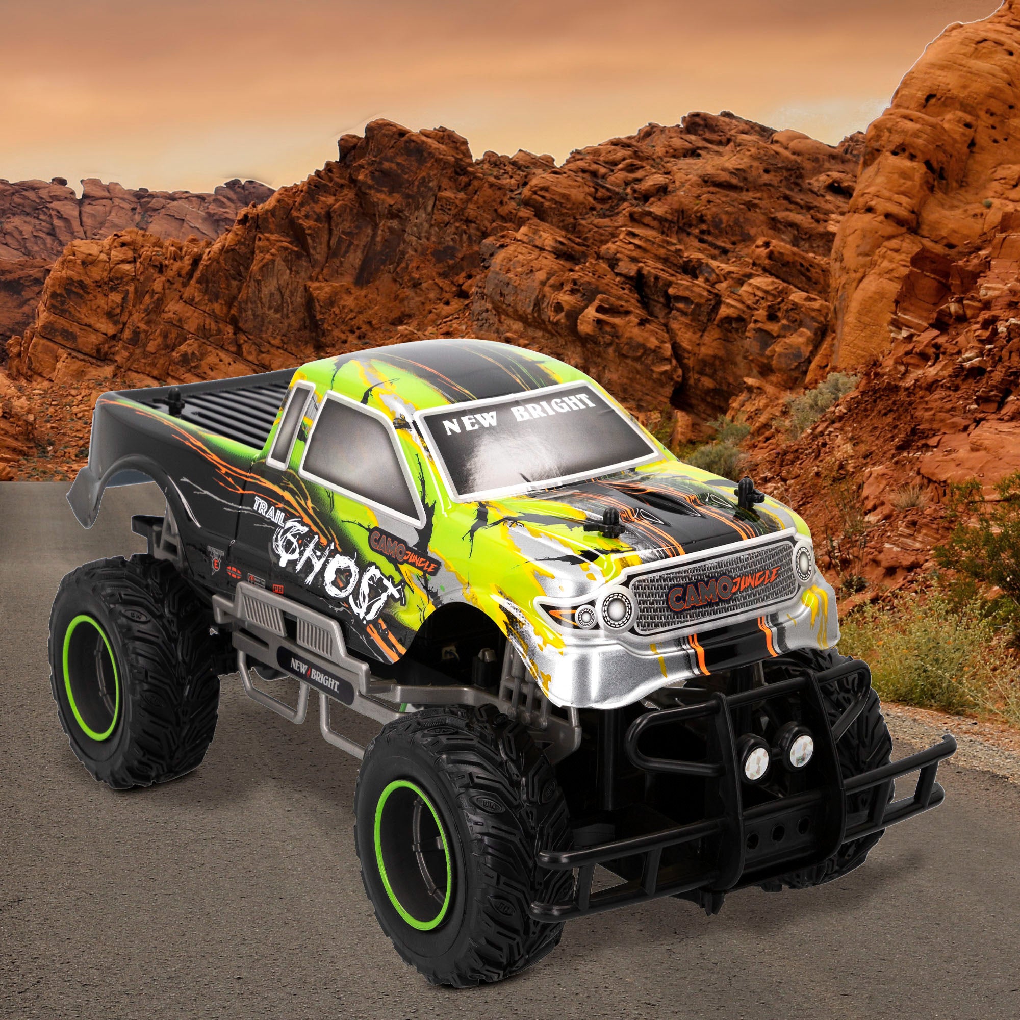 Coche teledirigido 4x4 Camo Jungle 1:10 NEW BRIGHT