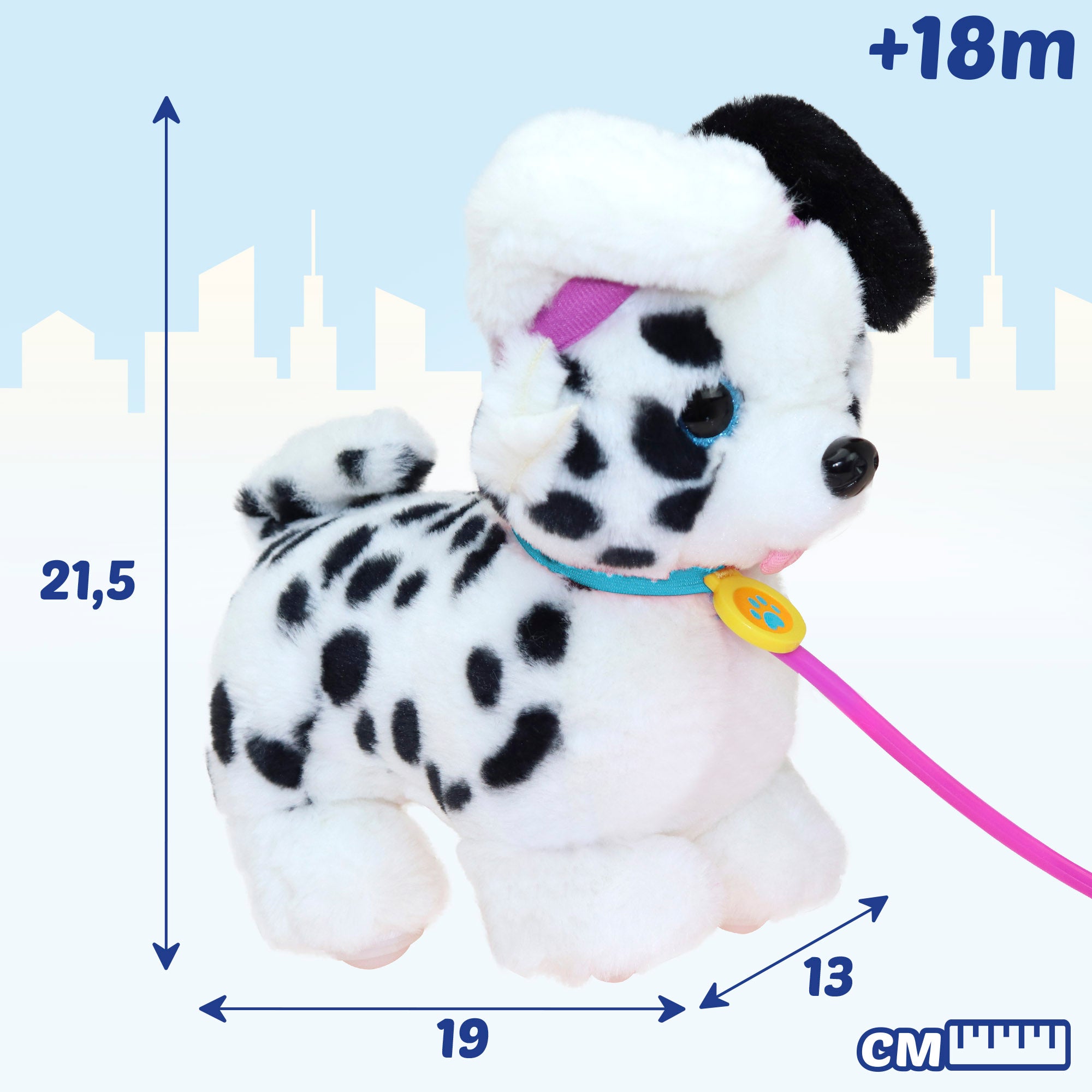Sprint Dalmatian Perrito dálmata de peluche con sonidos