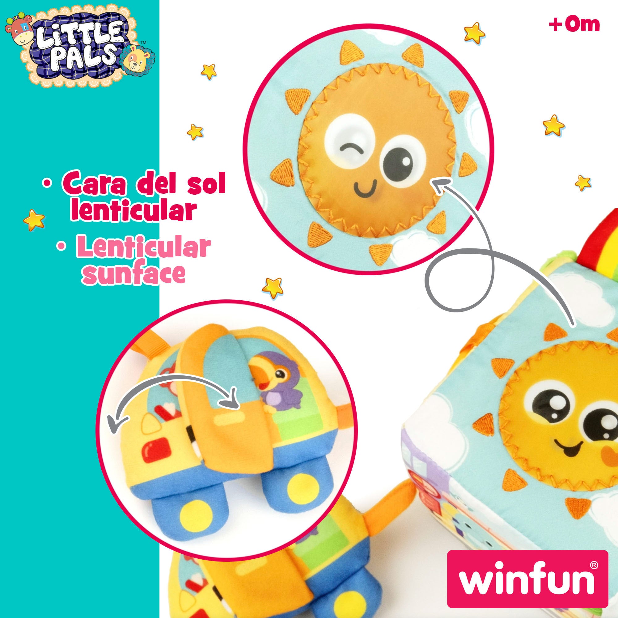 Winfun Cubo de actividades de peluche