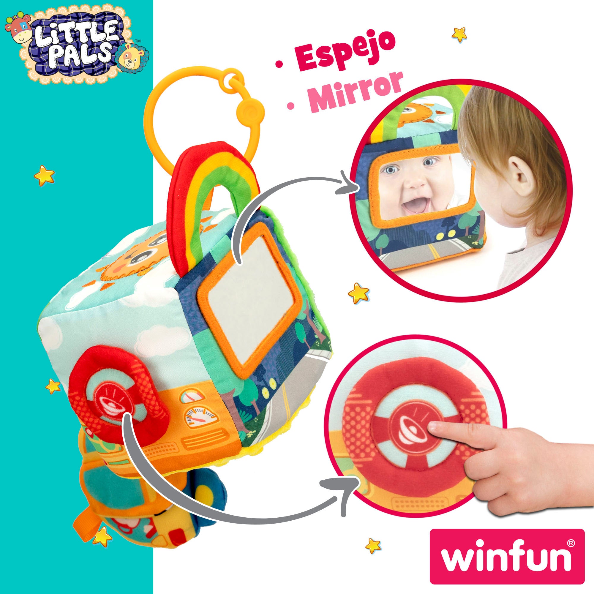 Winfun Cubo de actividades de peluche