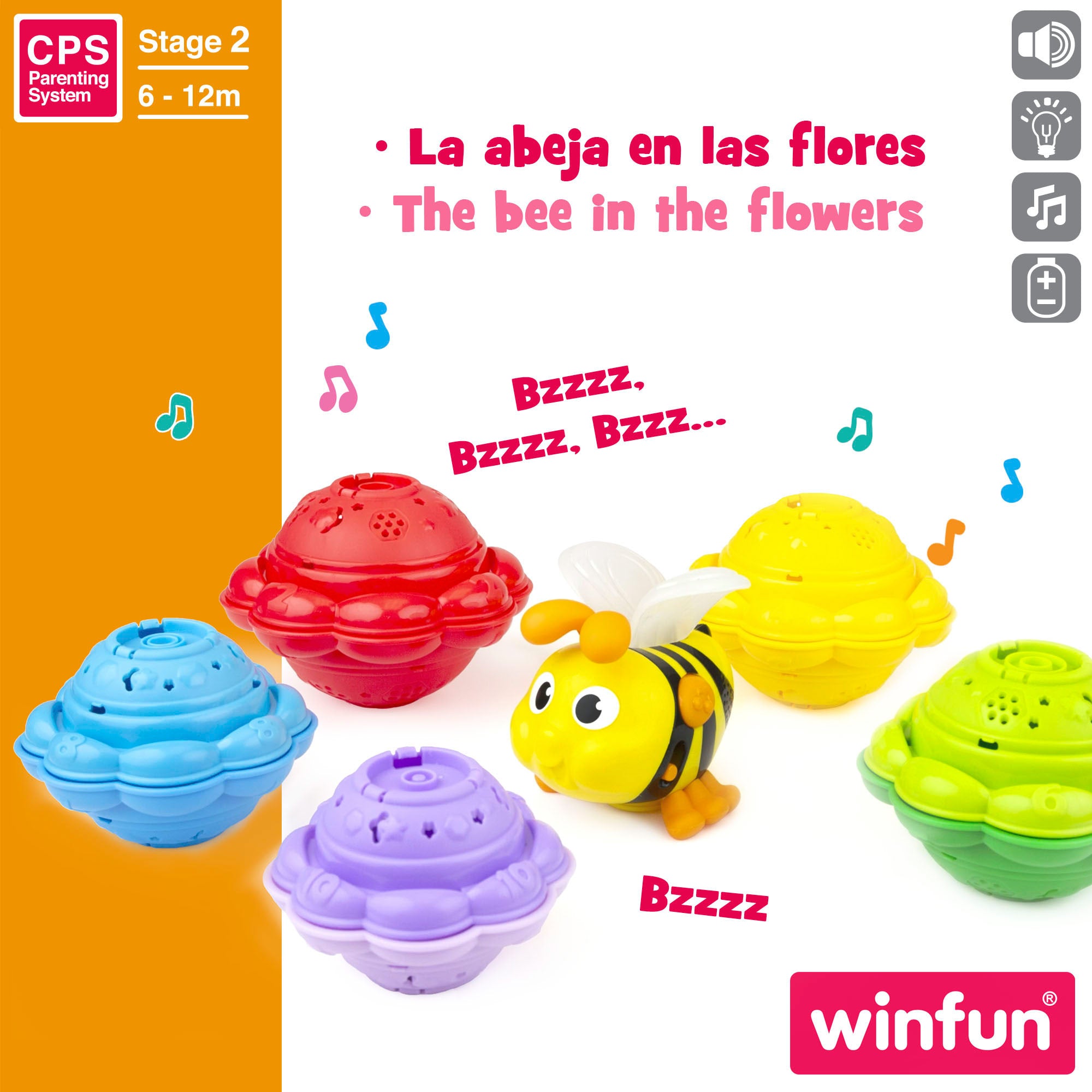 Winfun Torre apilable musical abeja