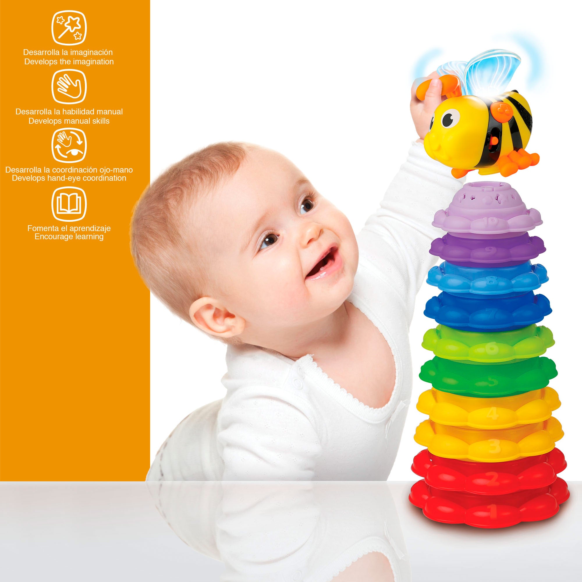 Winfun Torre apilable musical abeja