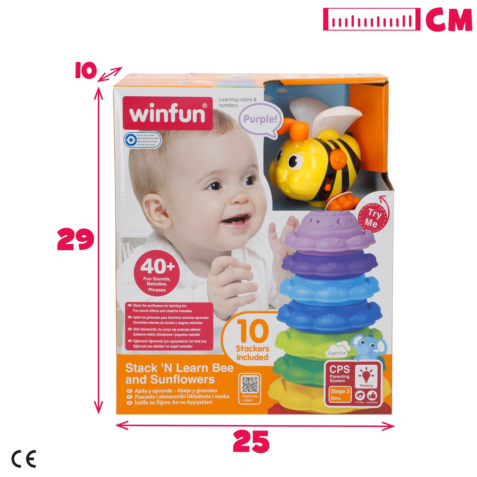 Winfun Torre apilable musical abeja
