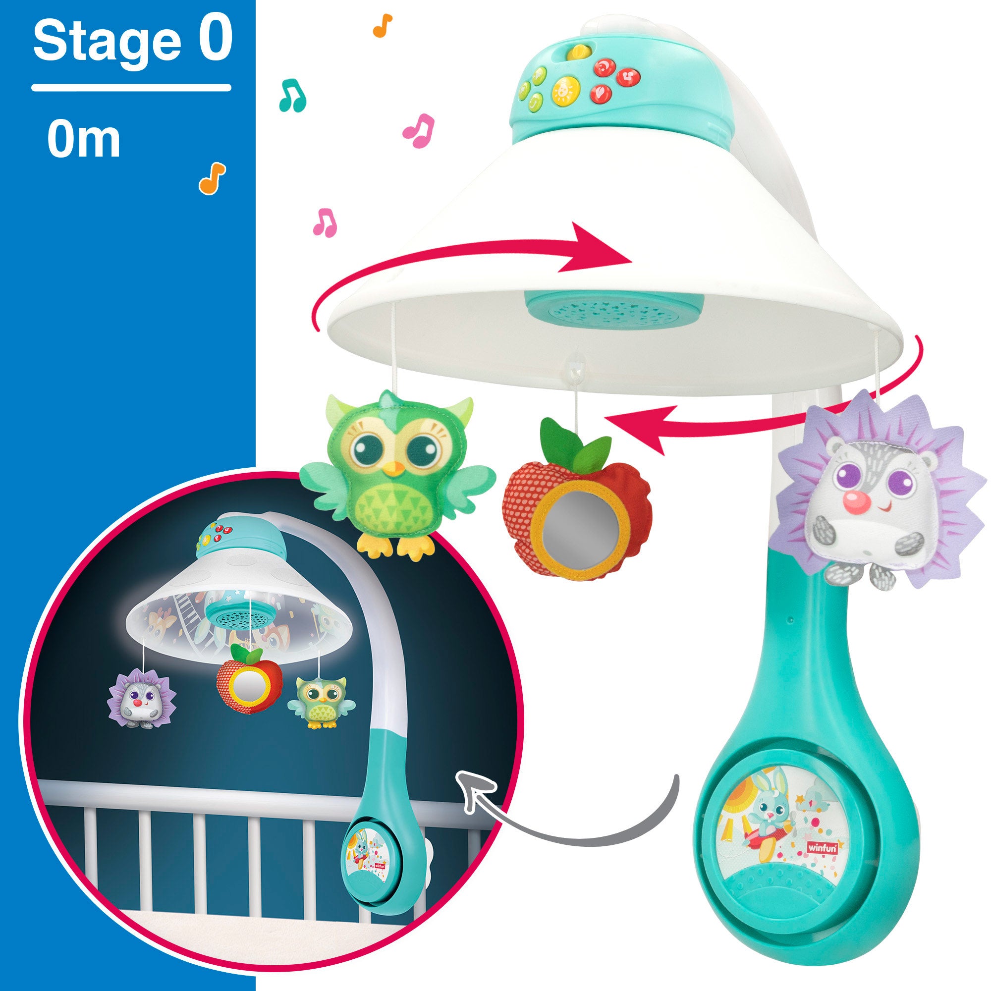 Winfun Proyector para bebé 3 en 1