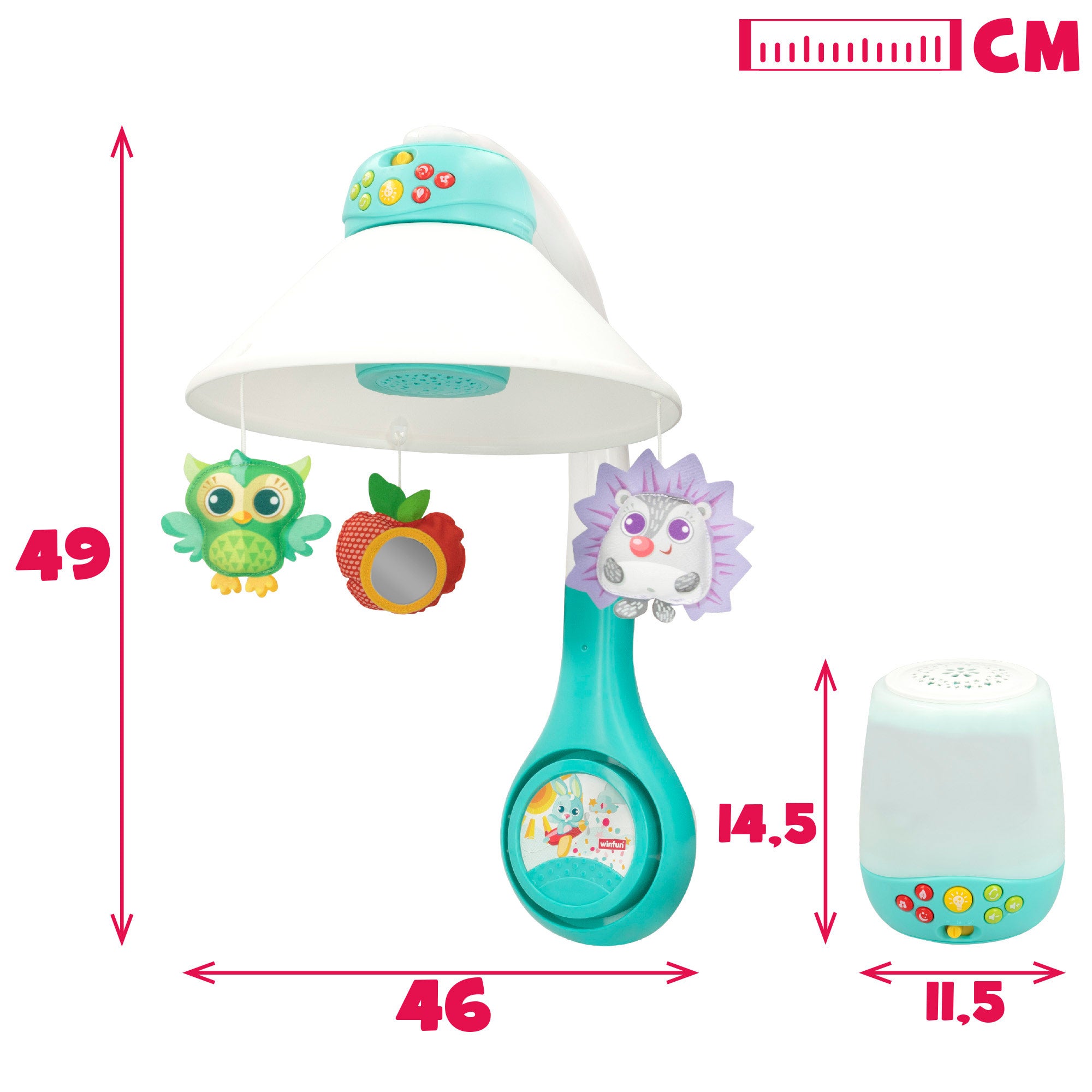 Winfun Proyector para bebé 3 en 1