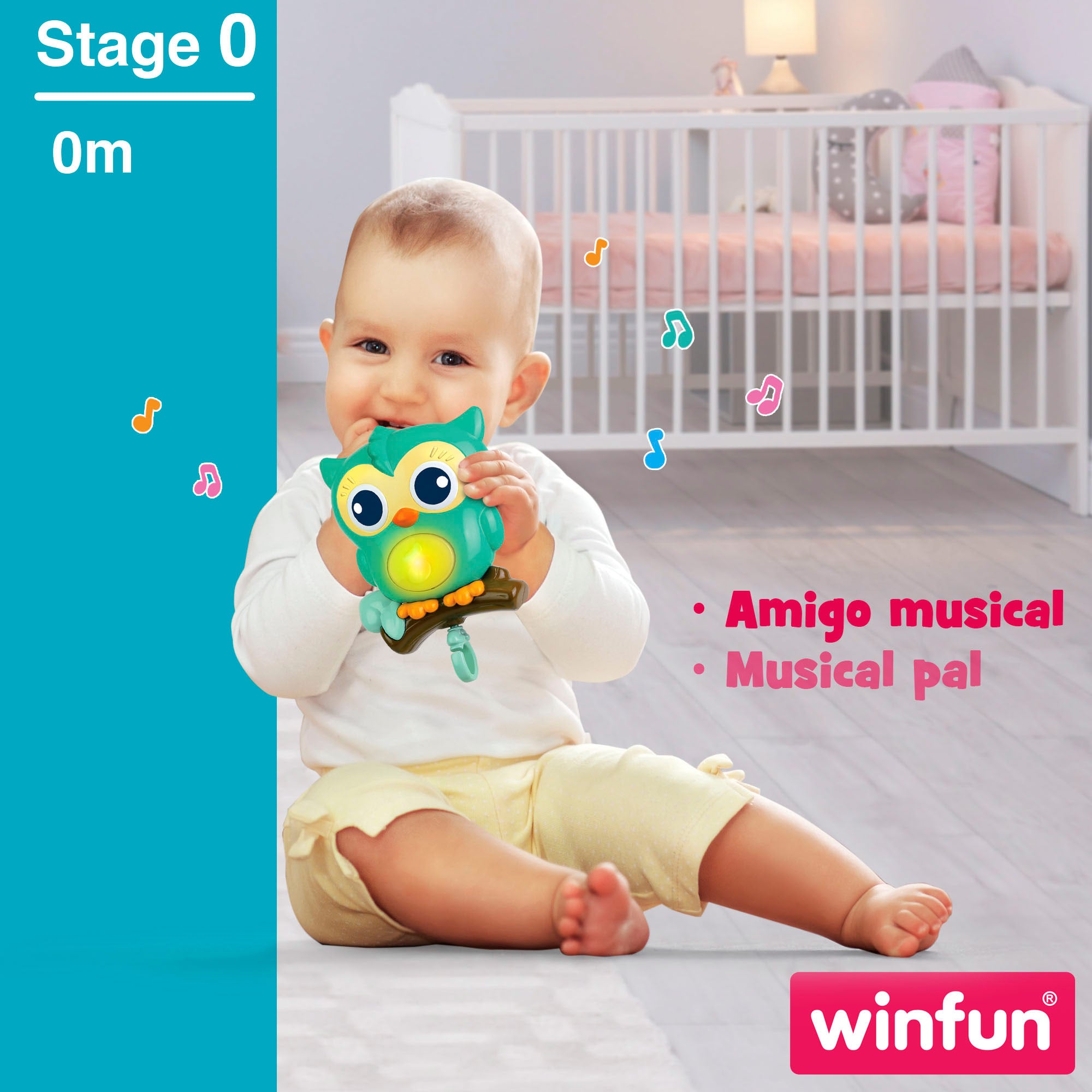 Winfun Móvil cuna relajante 3 en 1