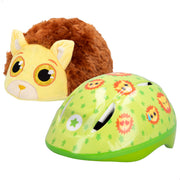 Casco infantil con funda de peluche de león K3YRIDERS