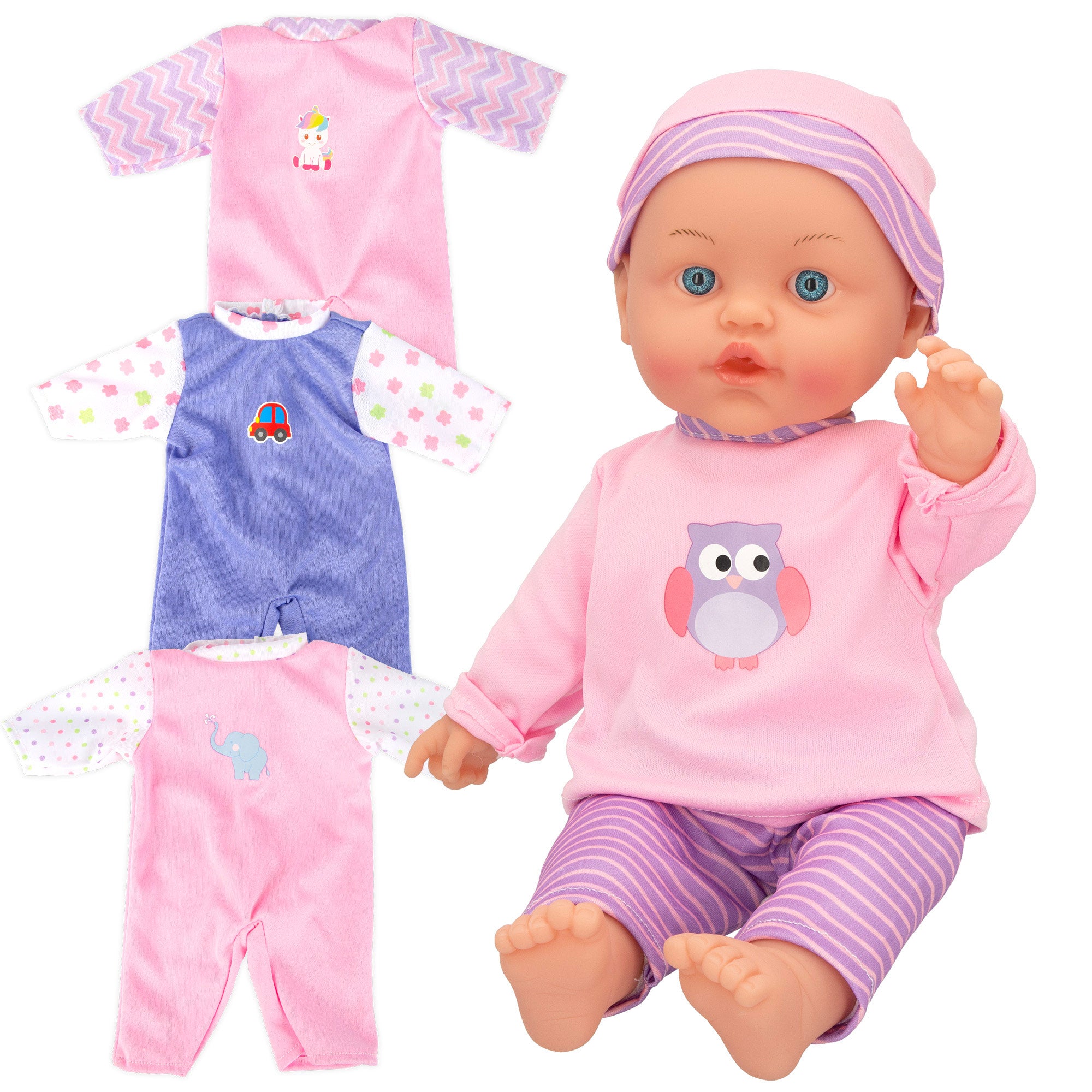 Bebé blandito con ropa Colorbaby's