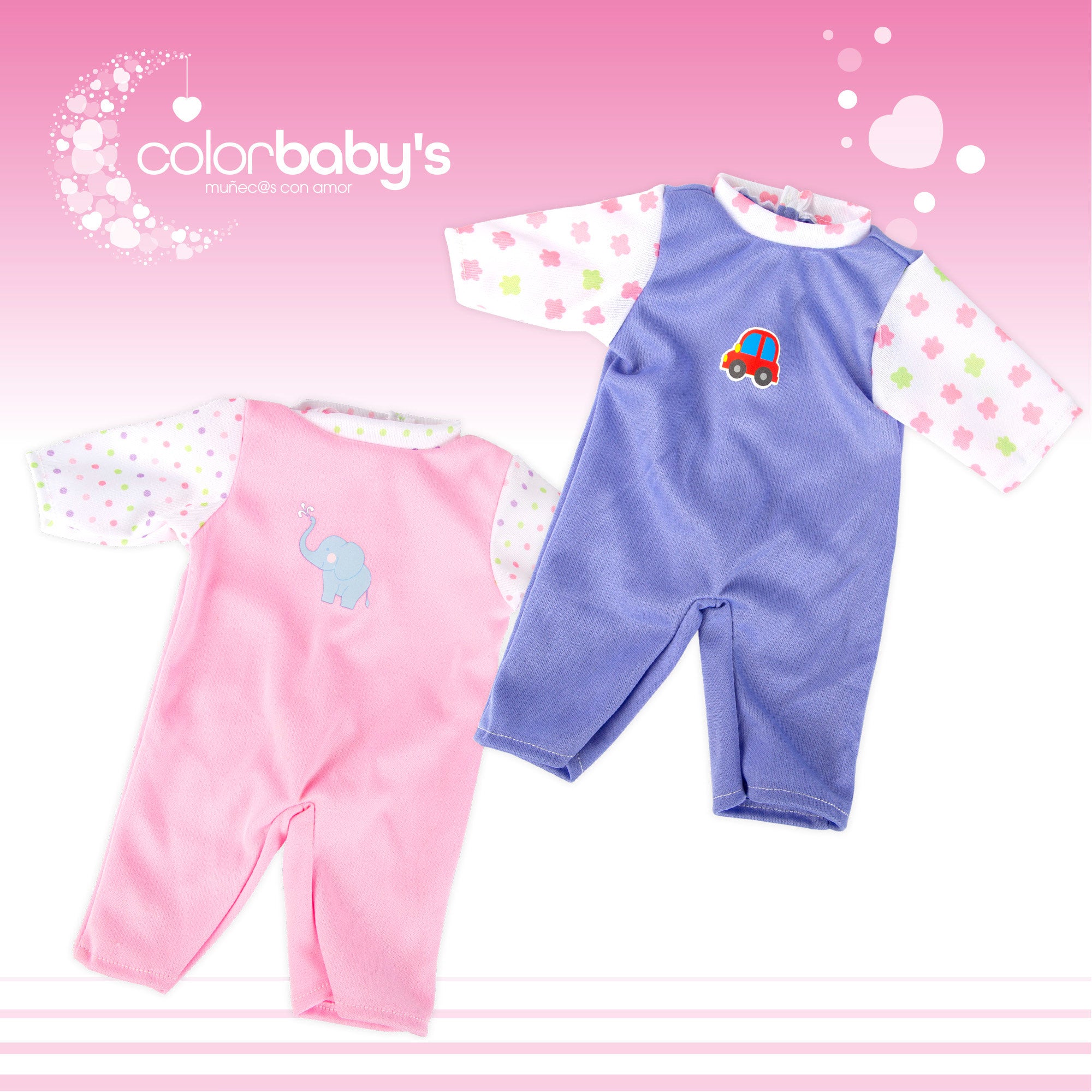 Bebé blandito con ropa Colorbaby's