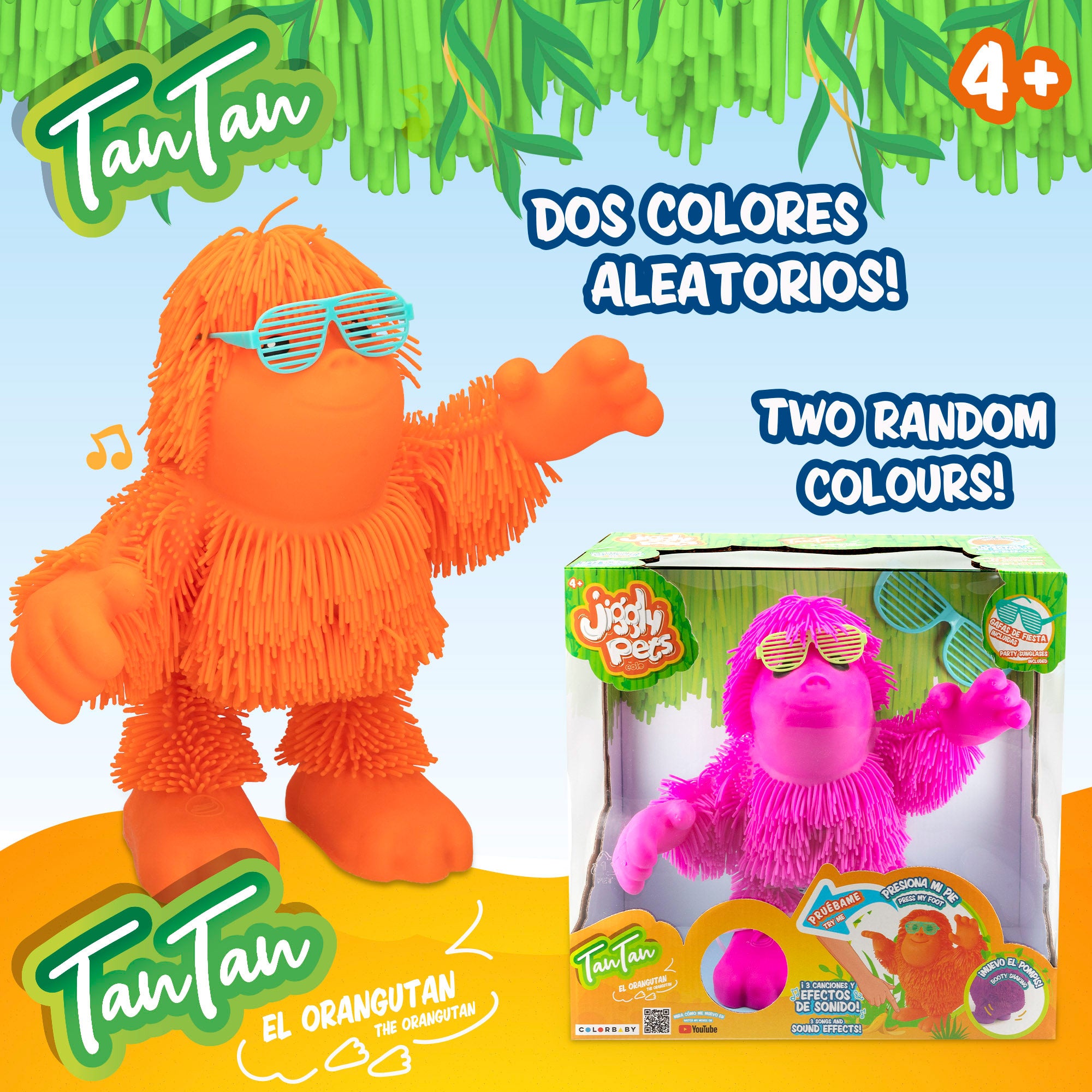 Jiggly Pets Tan Tan el Orangután bailarín