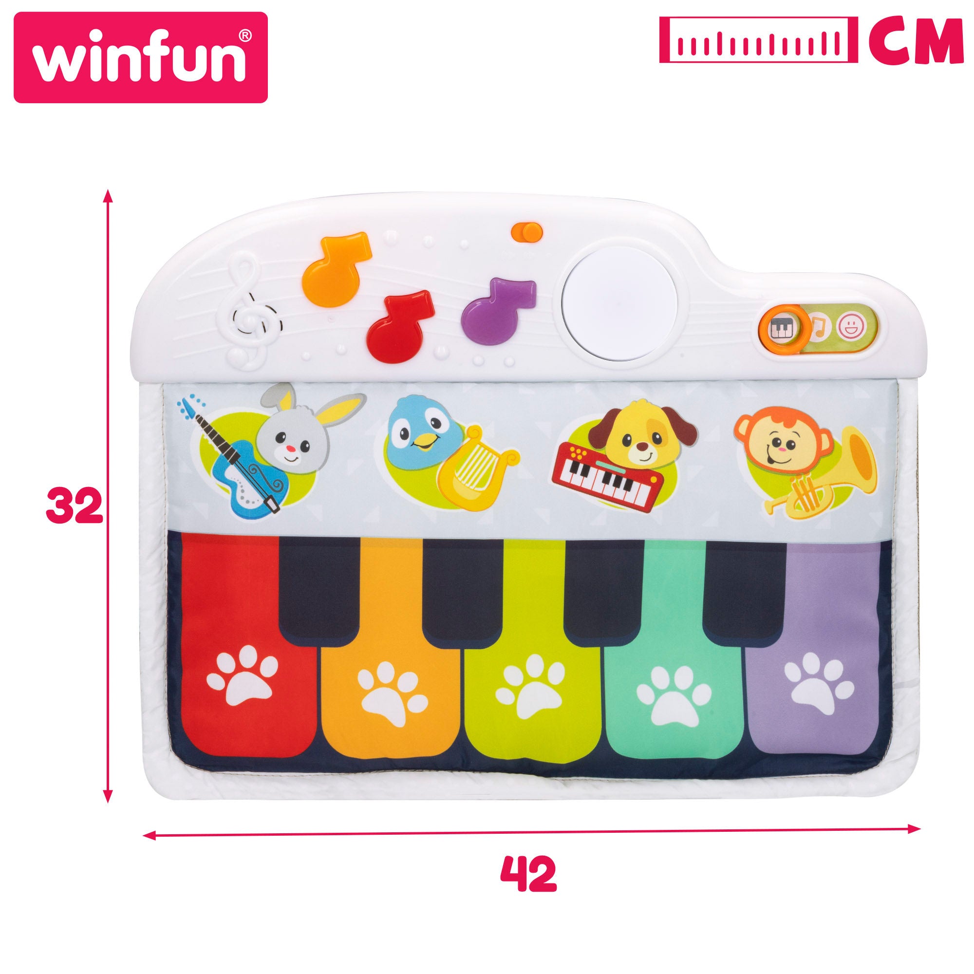 Winfun Piano para bebés c/luz y sonido