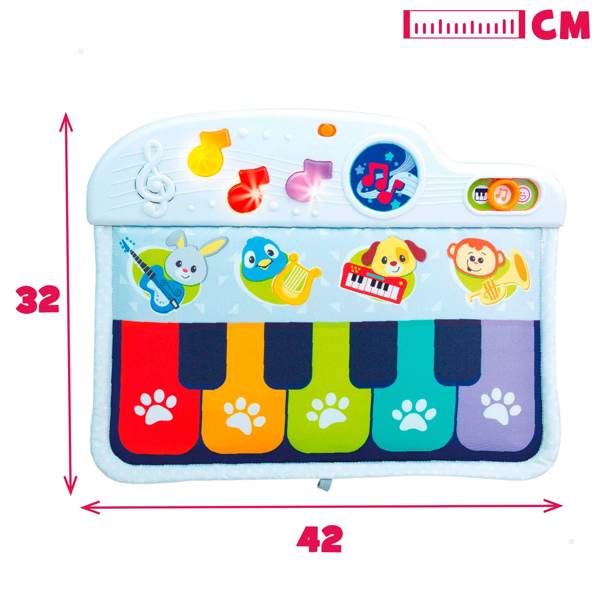 Winfun Piano para bebés con luz y sonido