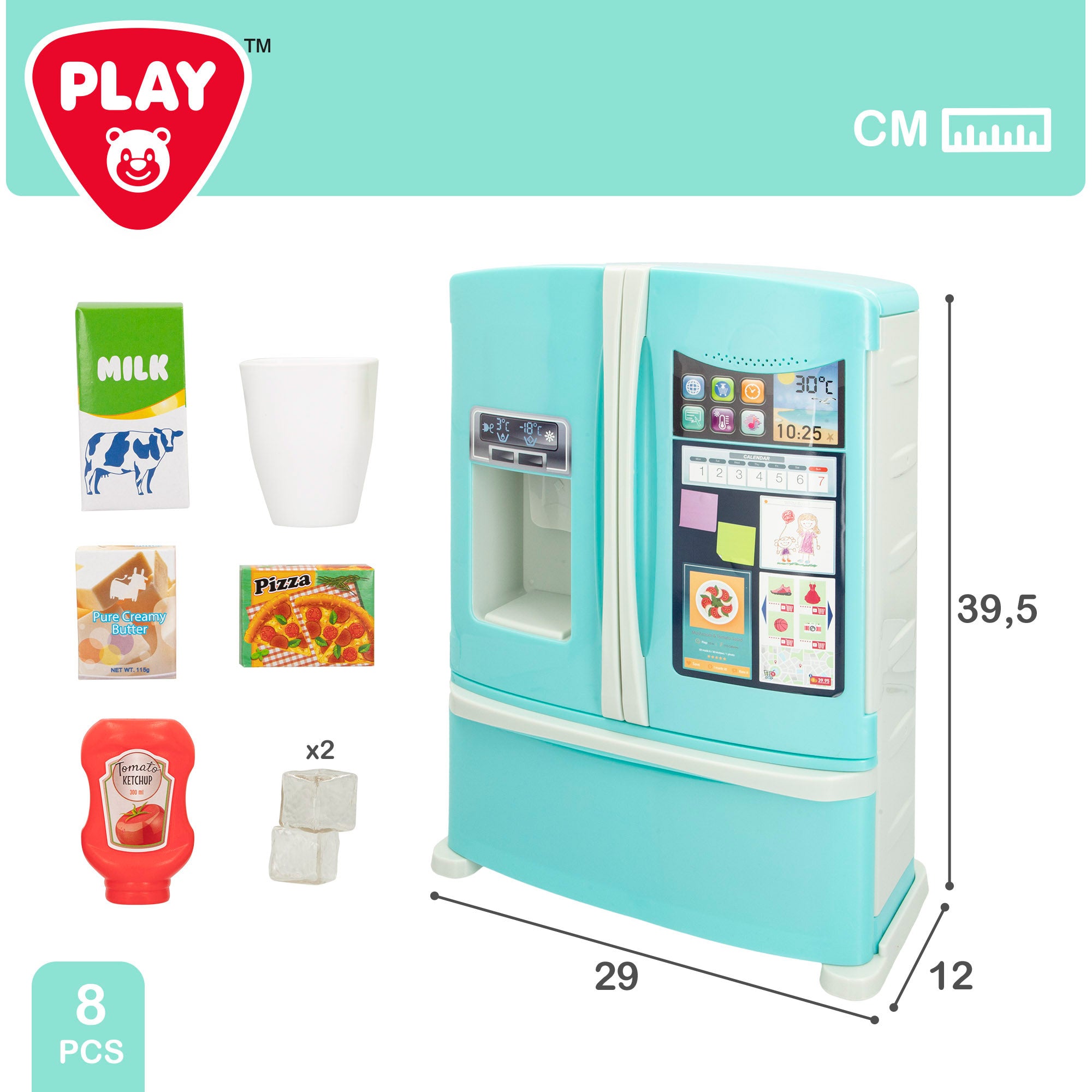 PLAY Frigorífico de juguete con sonido