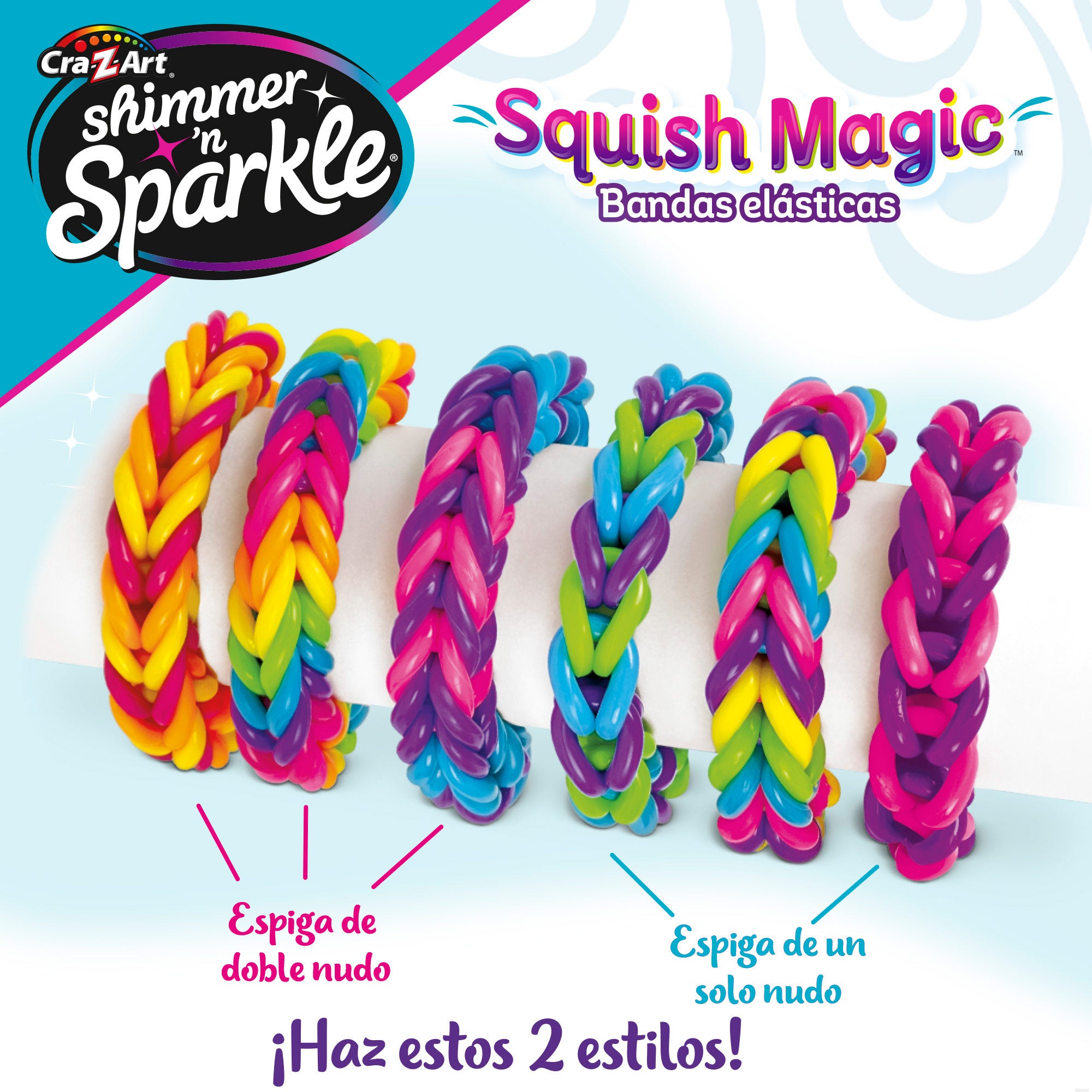 Shimmer 'n Sparkle Kit para hacer pulseras elásticas