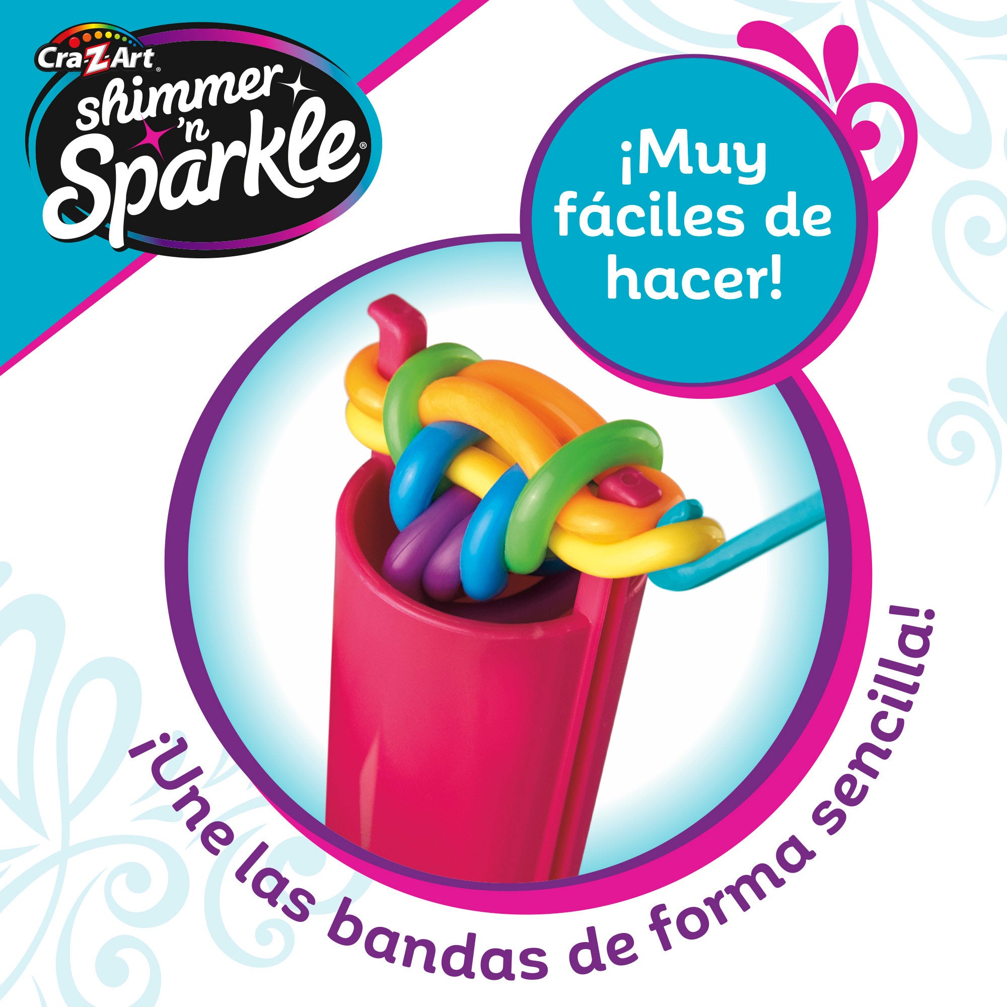 Shimmer 'n Sparkle Kit para hacer pulseras elásticas