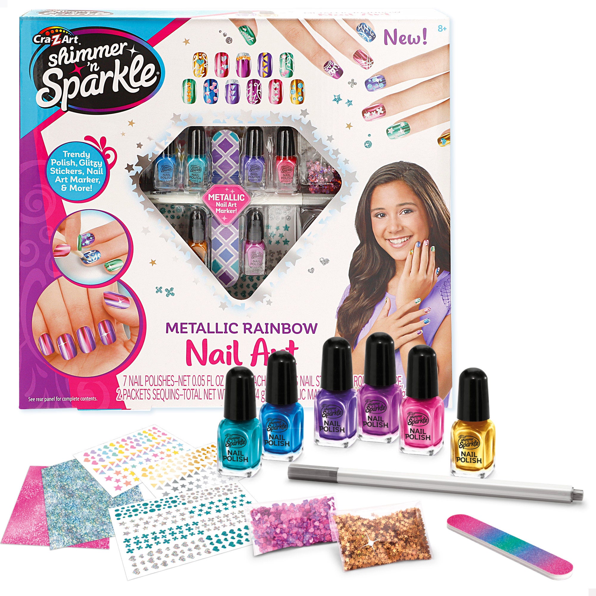Shimmer 'n Sparkle Estudio de uñas metálicas