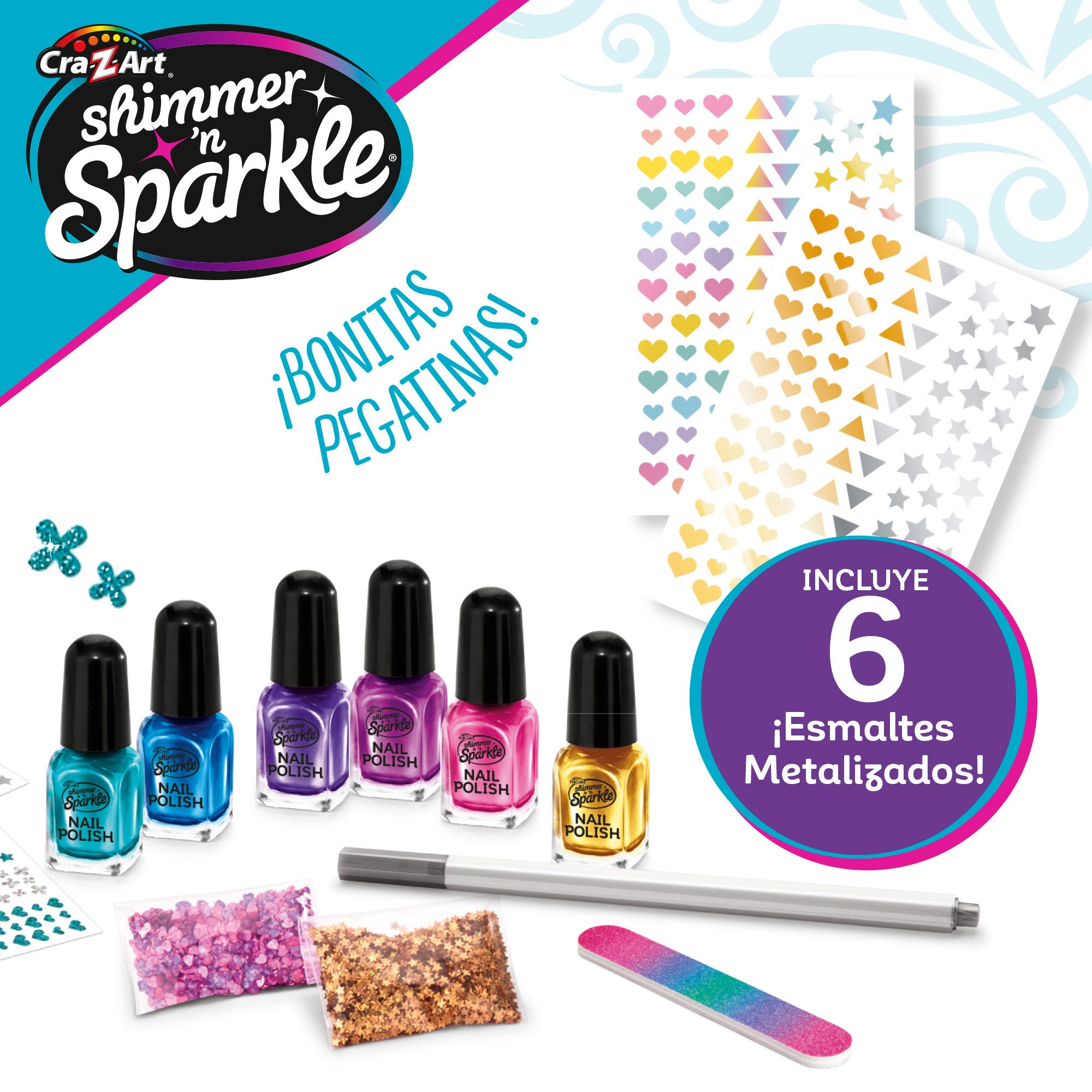 Shimmer 'n Sparkle Estudio de uñas metálicas