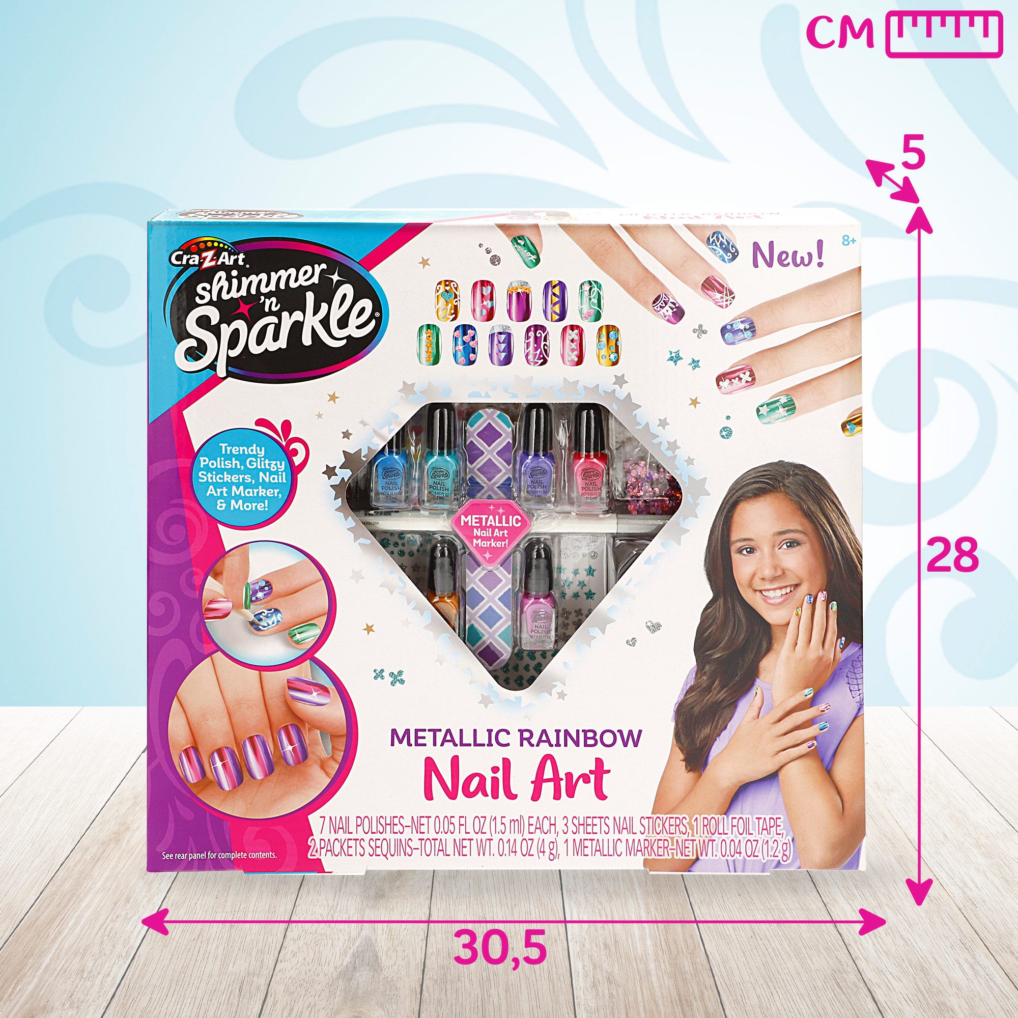 Shimmer 'n Sparkle Estudio de uñas metálicas