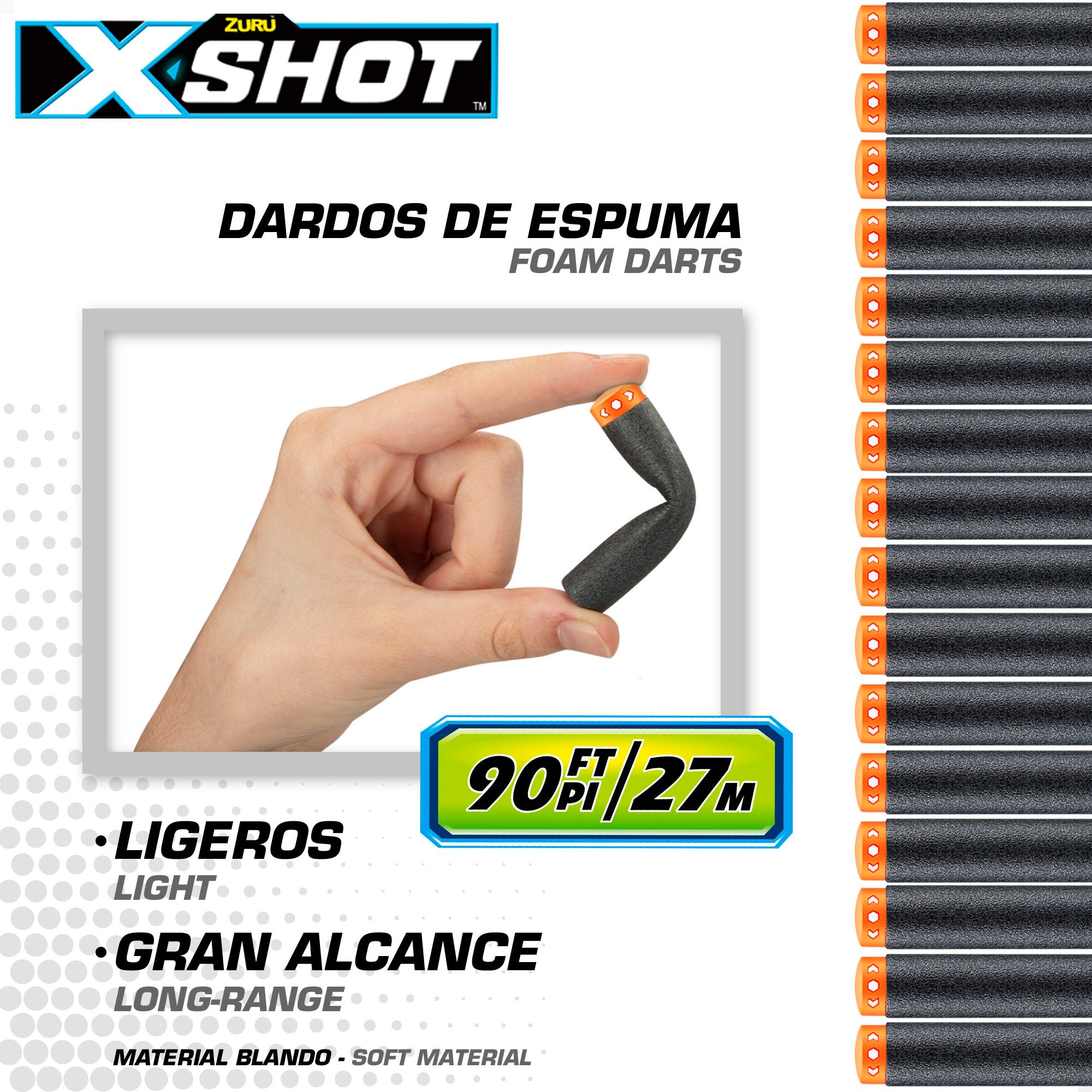 X-Shot Skins Pistola de juguete con 16 dardos de espuma