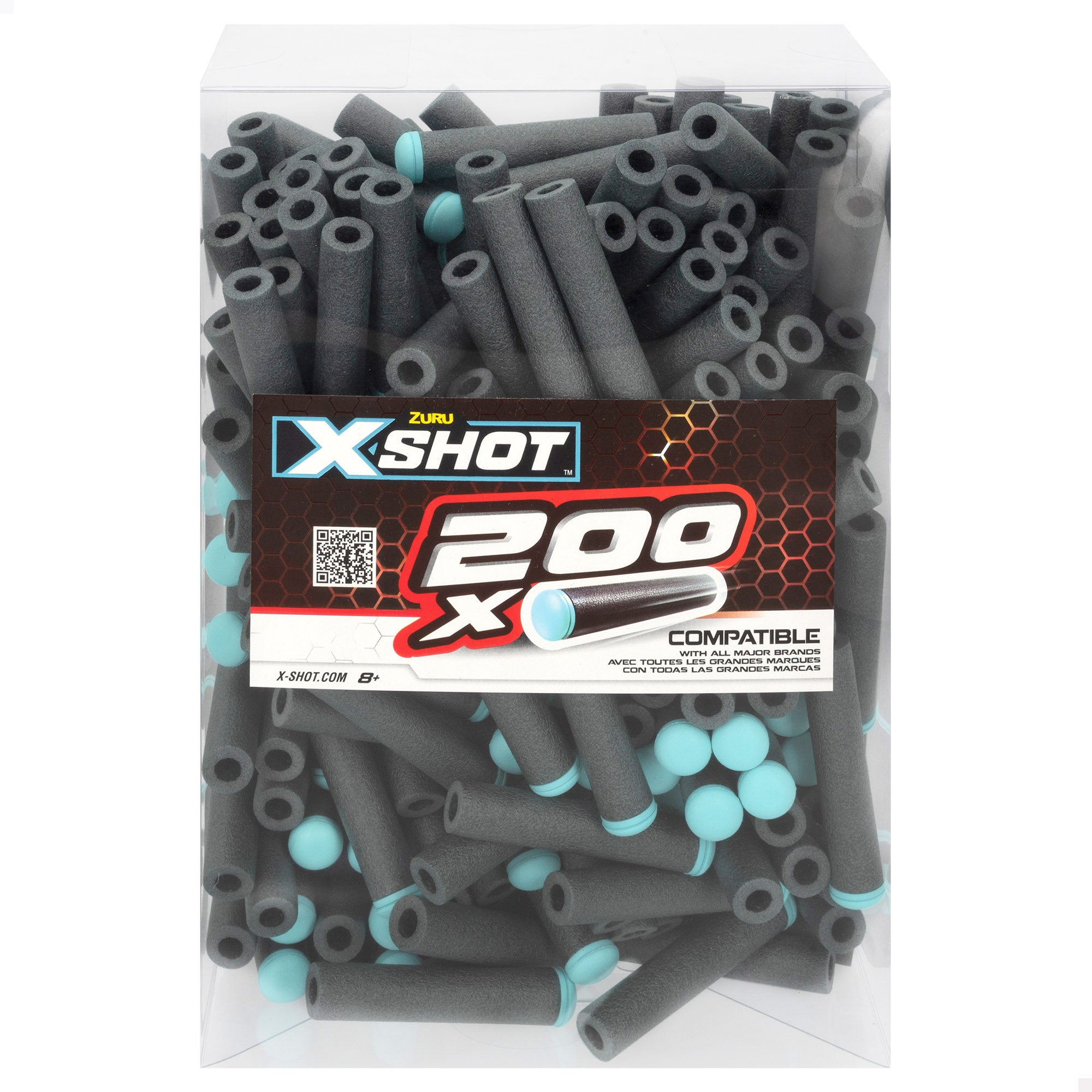 X-Shot Pack 200 dardos para pistolas hechos de gomaespuma