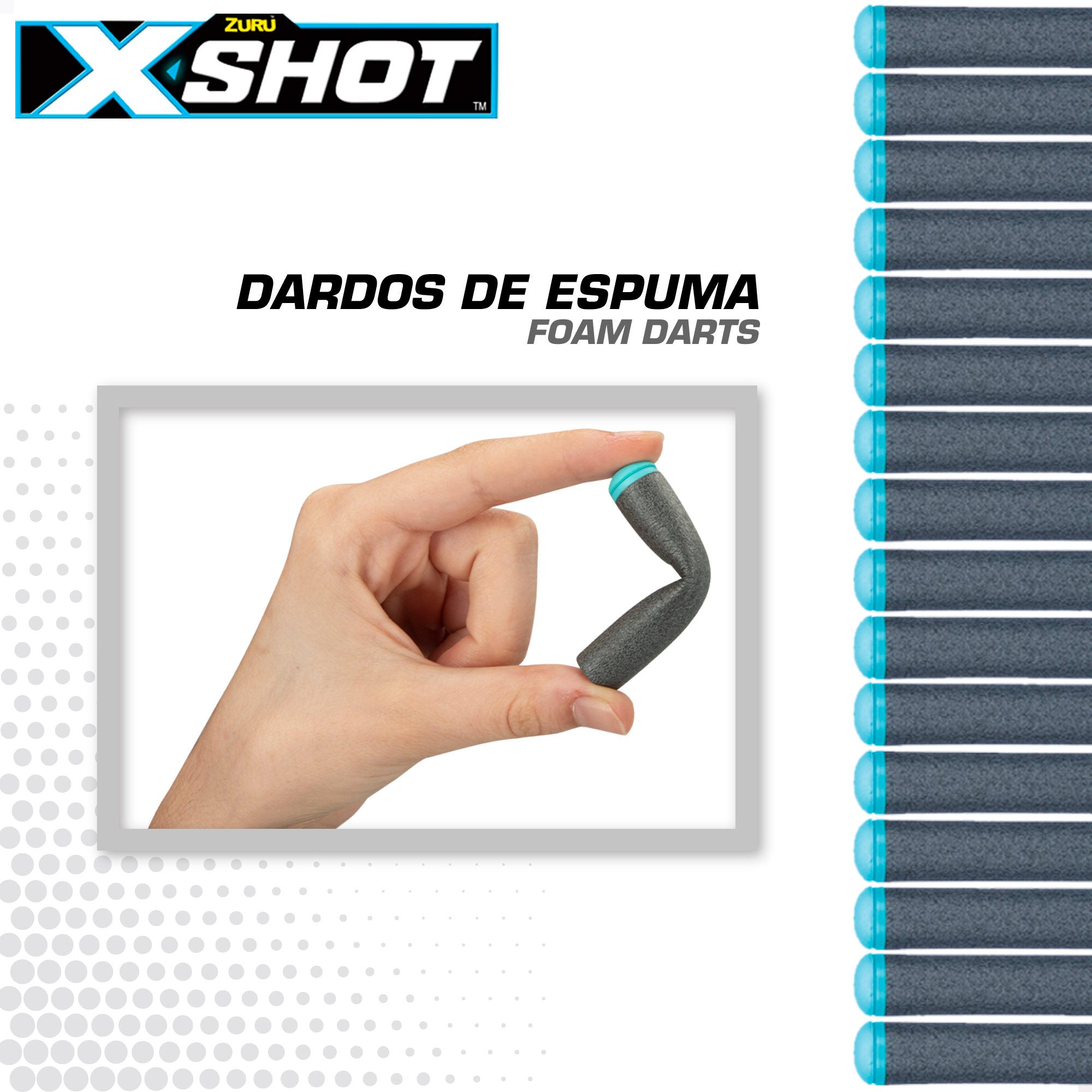 X-Shot Pack 200 dardos para pistolas hechos de gomaespuma