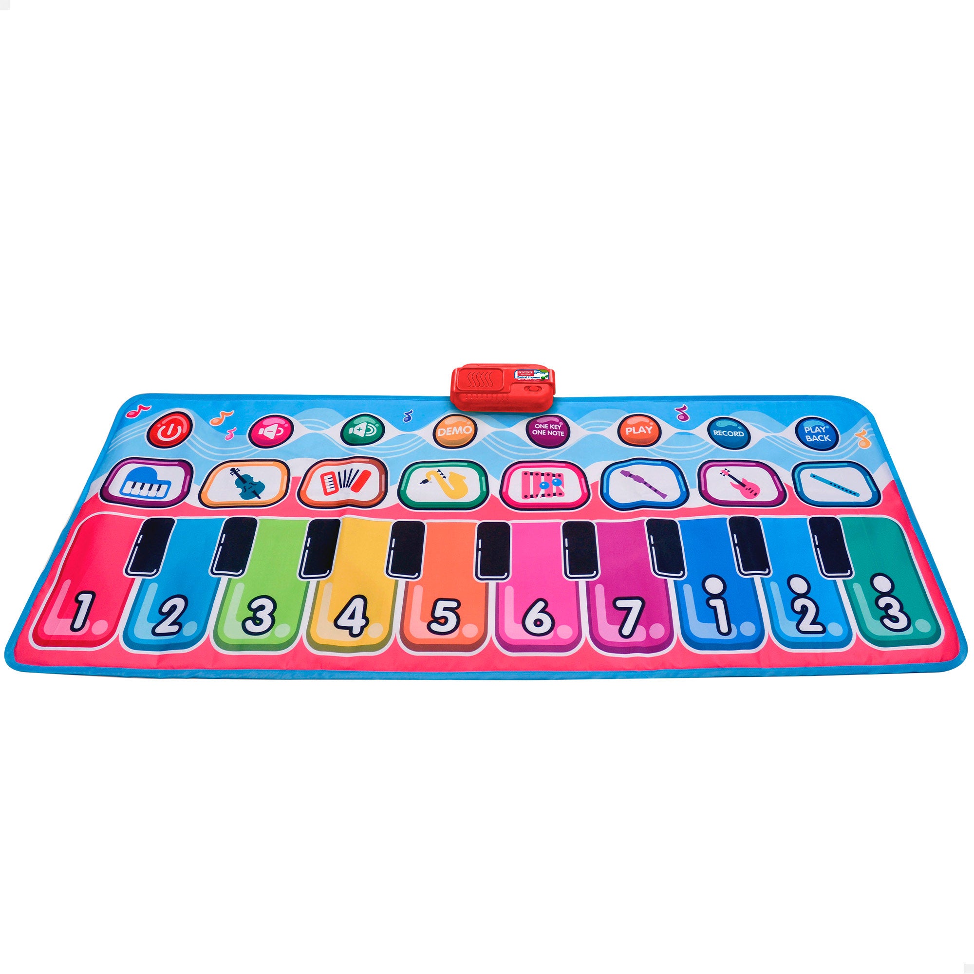 Alfombra piano multicolor interactiva 10 teclas Bontempi