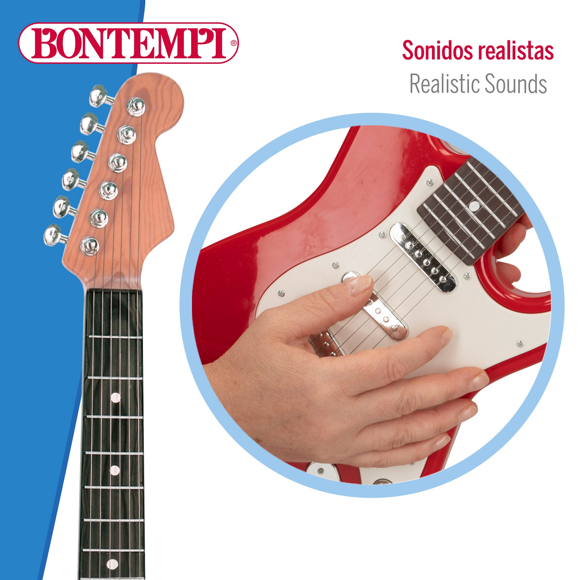 Guitarra eléctrica de juguete rock 67 cm Bontempi