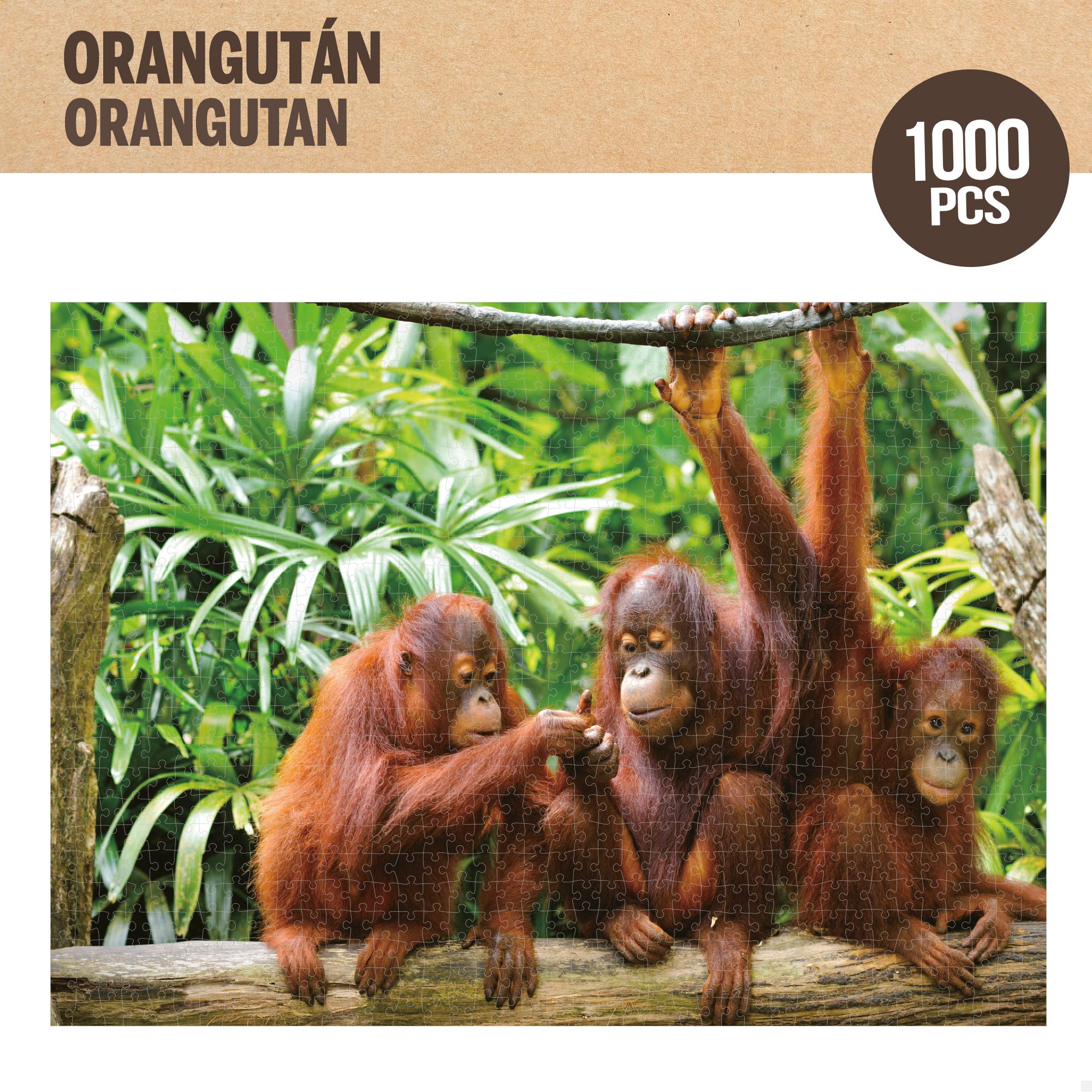 Puzzle infantil orangutanes 1000 piezas CB Toys