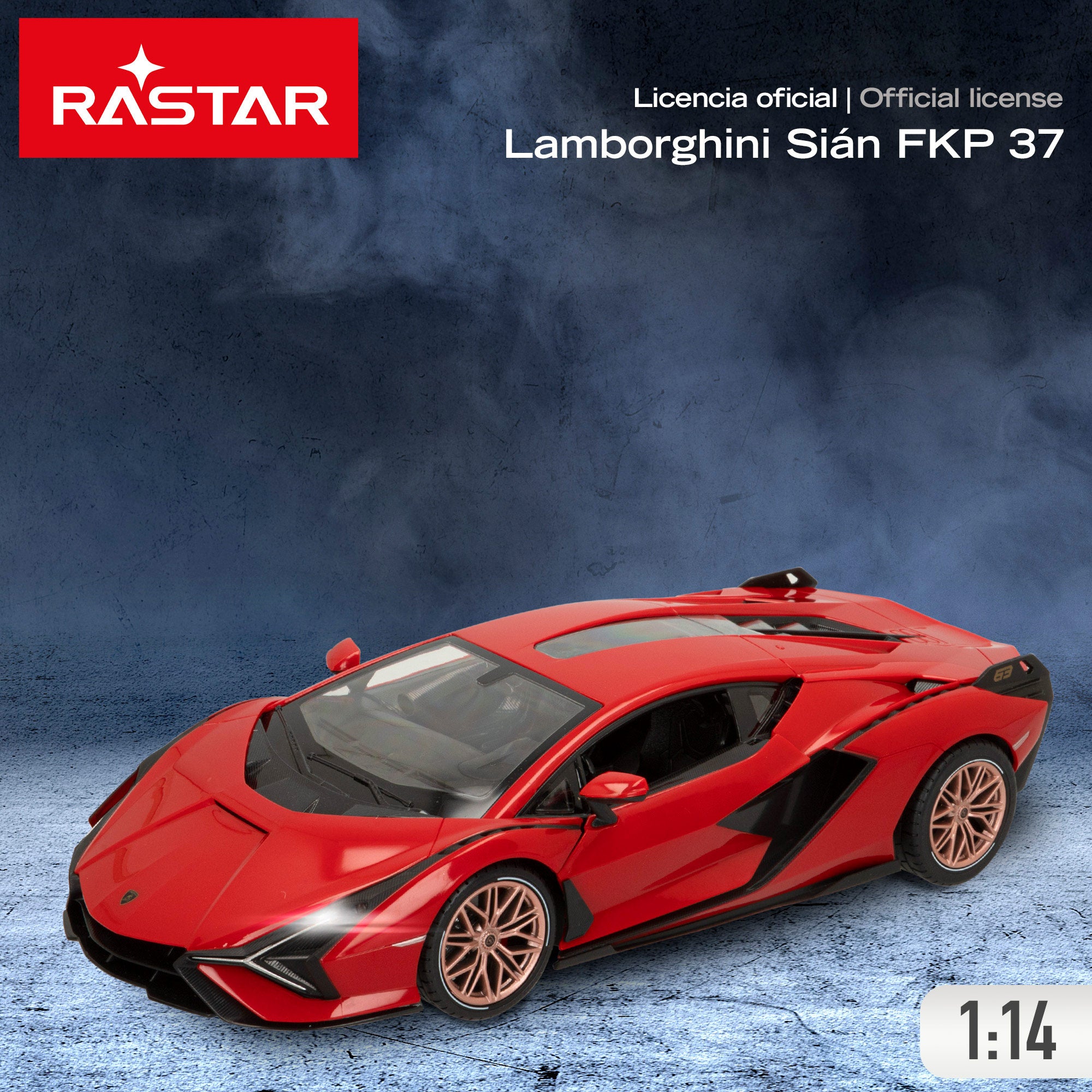 RASTAR Coche teledirigido Lamborghini Sián FKP 37 con luces 1:14