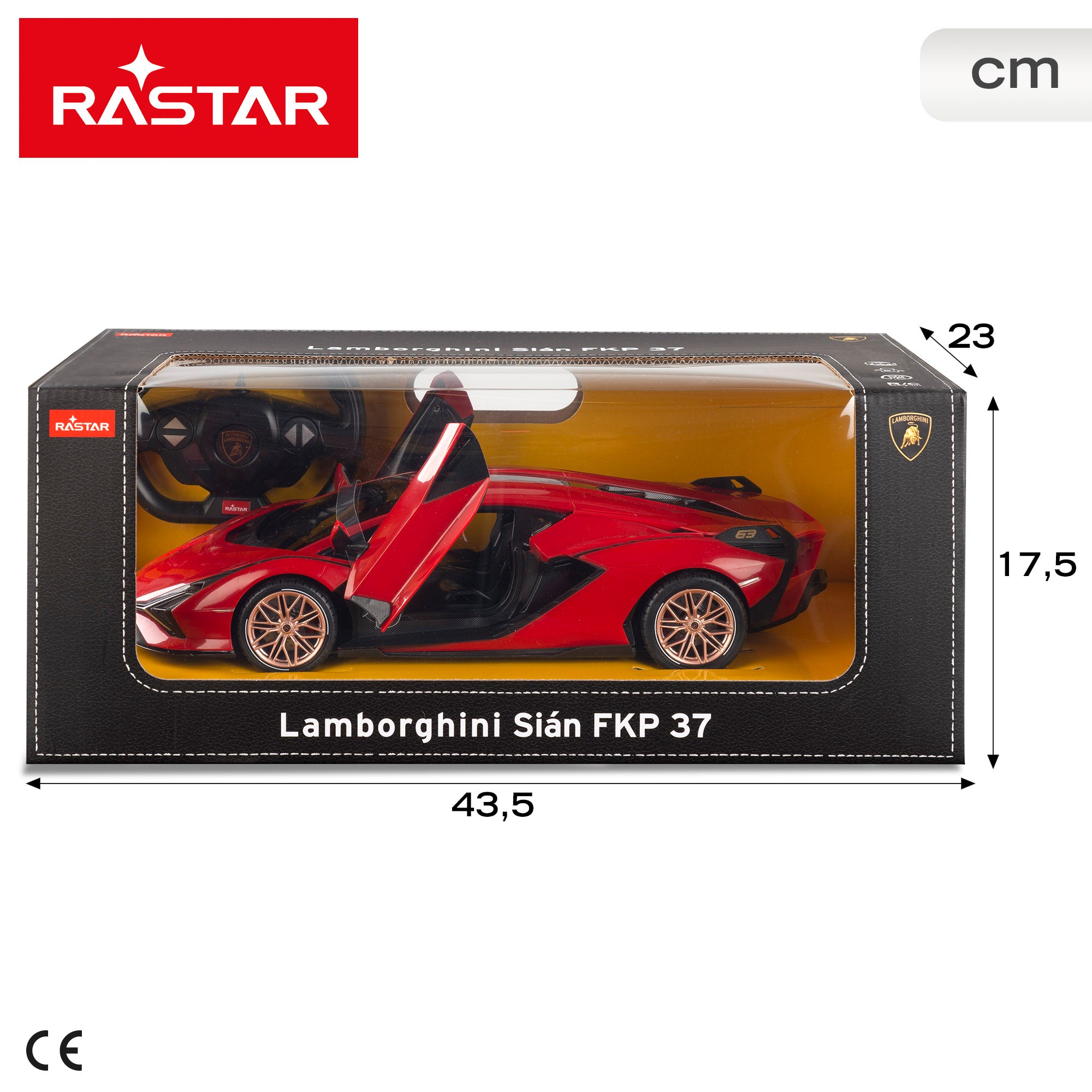 RASTAR Coche teledirigido Lamborghini Sián FKP 37 con luces 1:14
