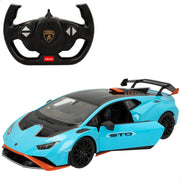 RASTAR Coche teledirigido Lamborghini Huracán STO con luces 1:14