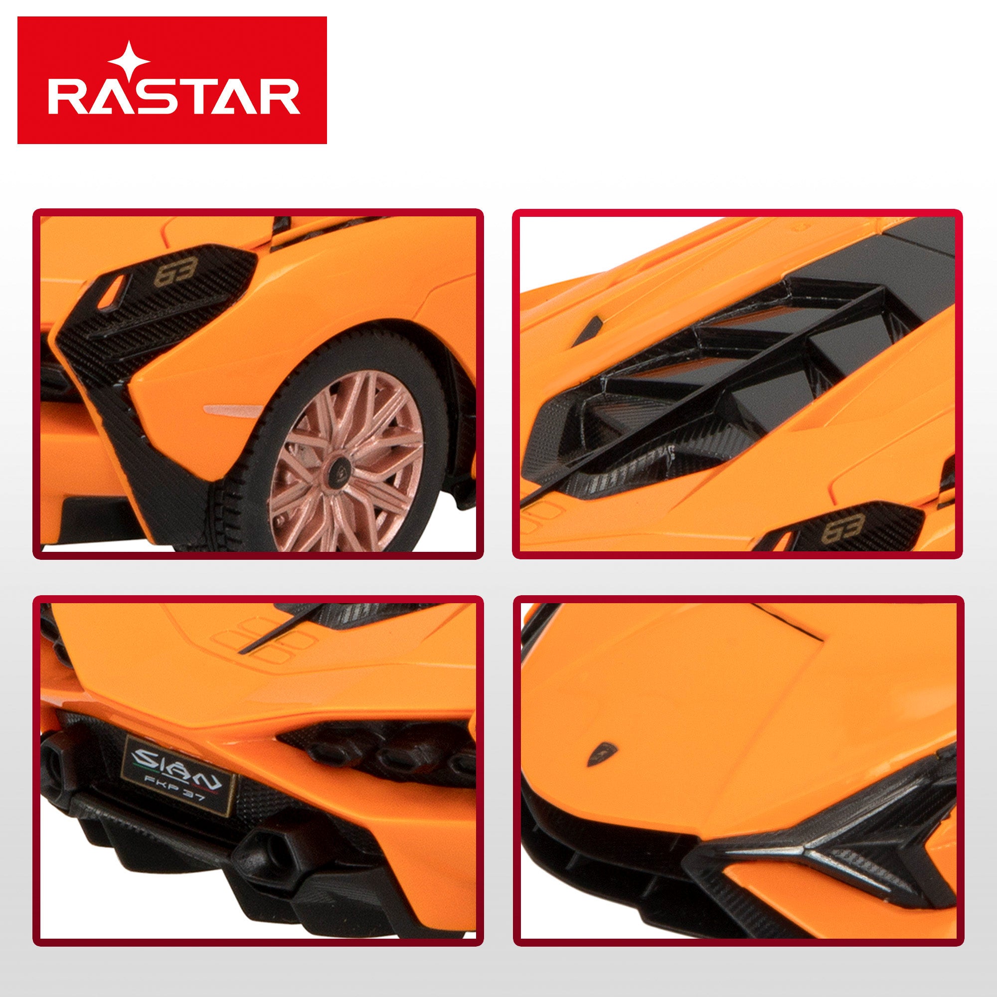 RASTAR Coche teledirigido Lamborghini Sián FKP 37 1:24