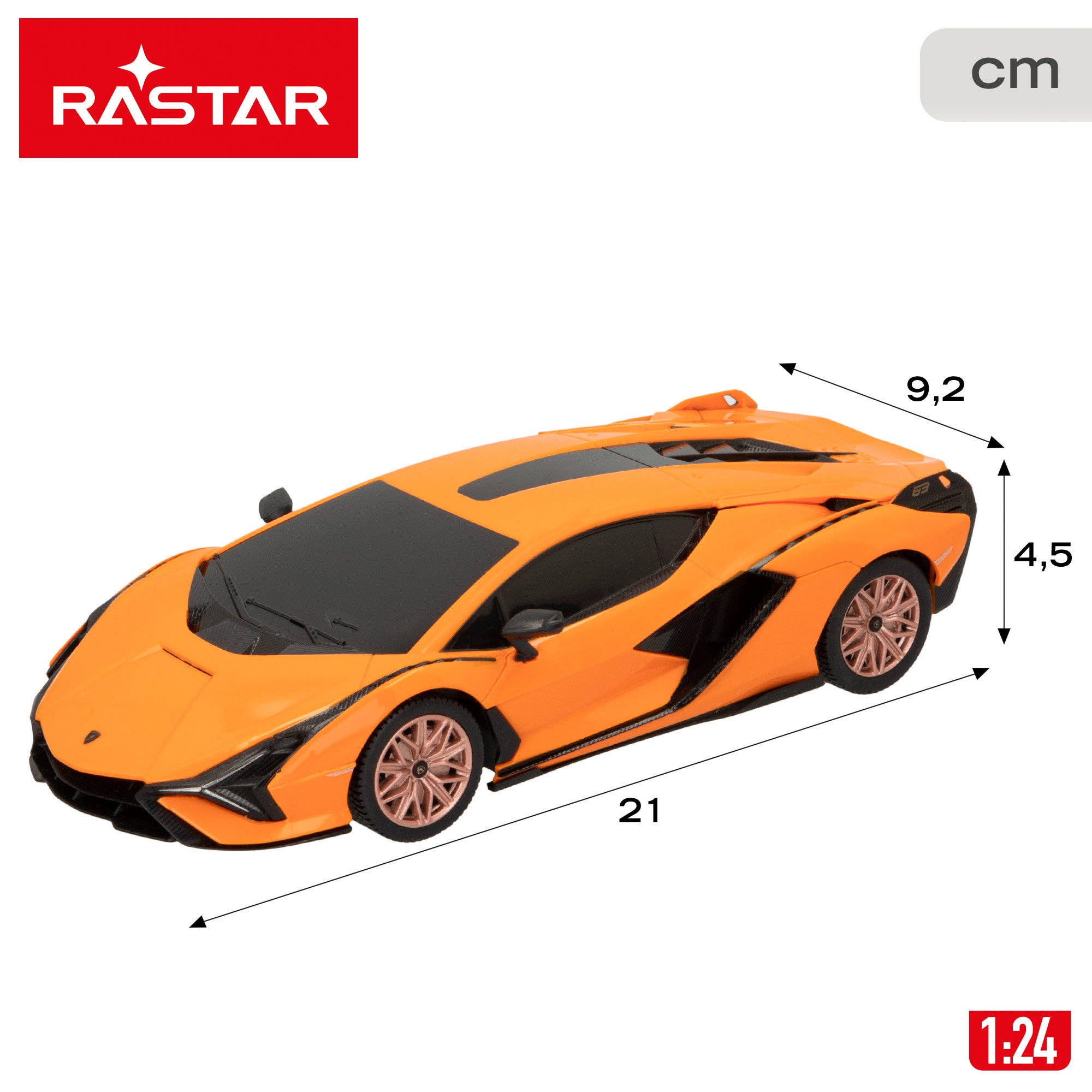RASTAR Coche teledirigido Lamborghini Sián FKP 37 1:24