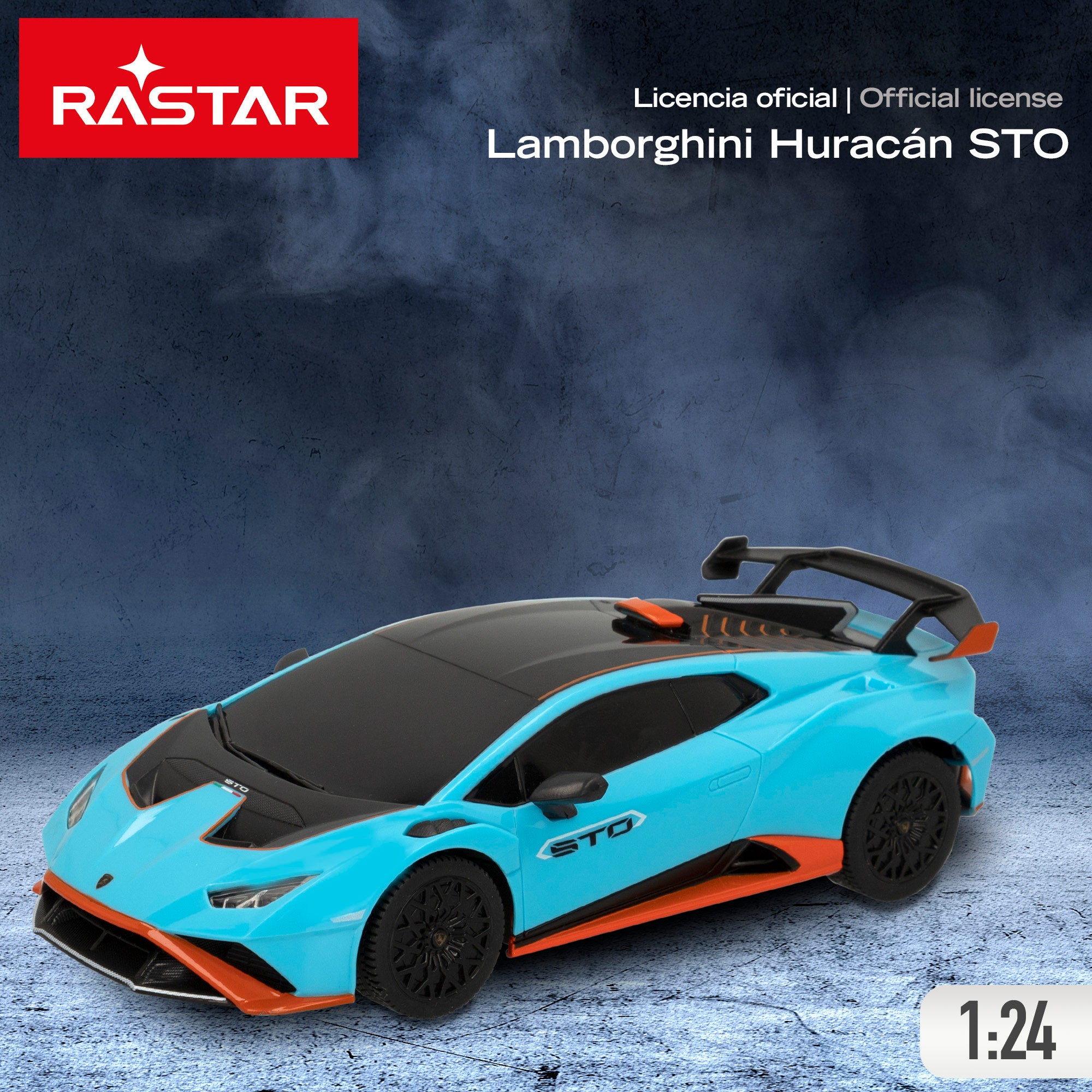 RASTAR Coche teledirigido Lamborghini Huracán STO 1:24