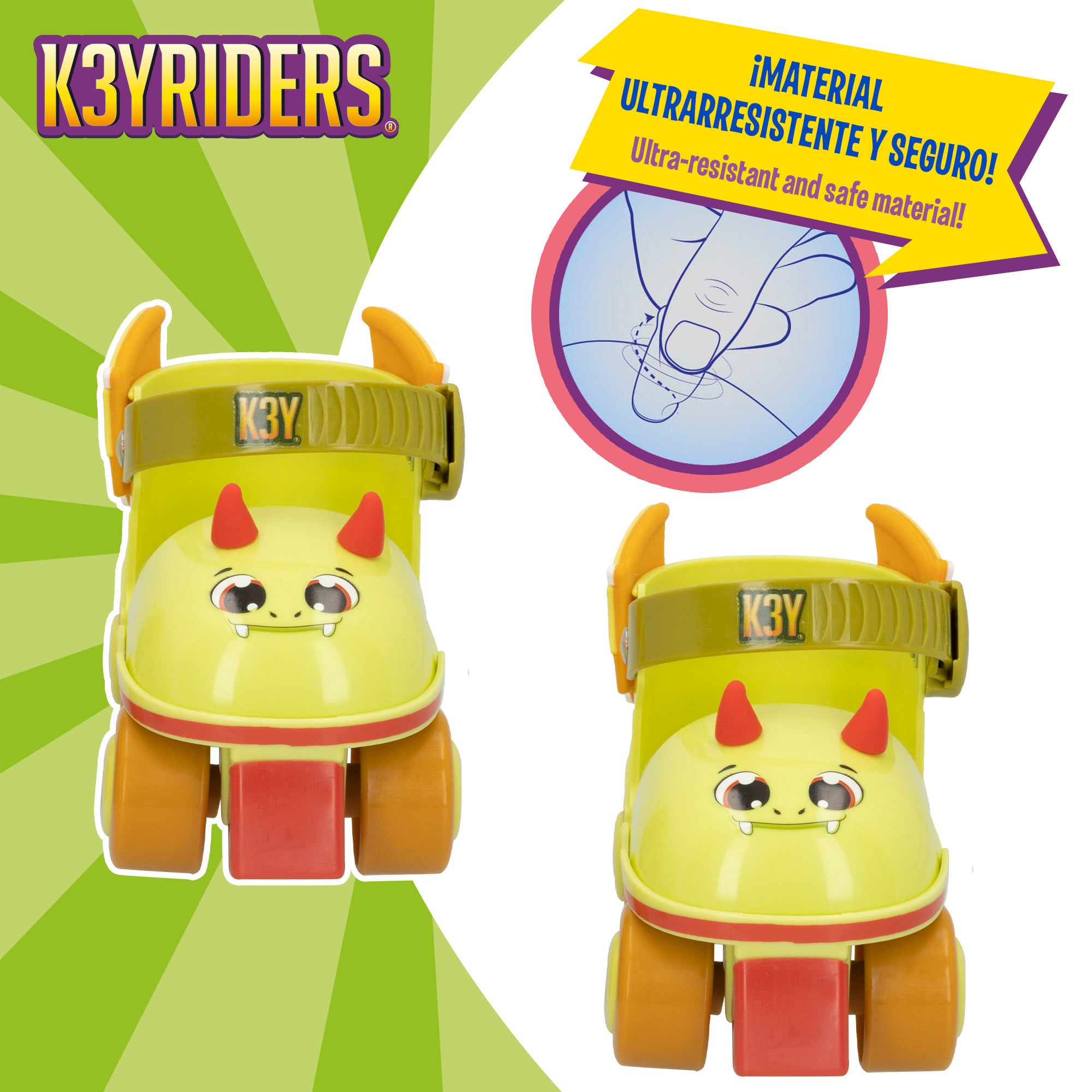 Kit patines 4 ruedas de dragón talla 24-30 K3YRIDERS