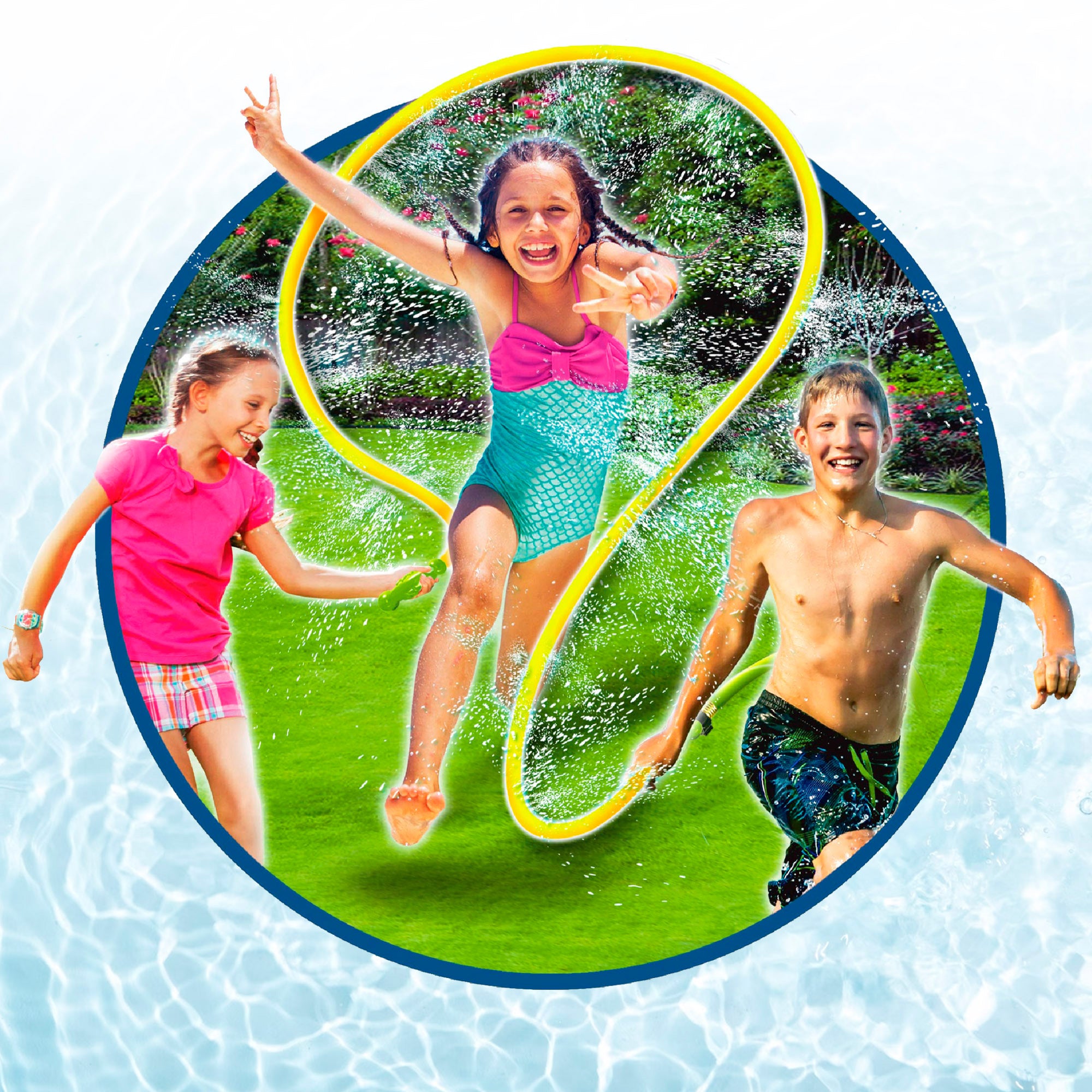 Comba niños con chorros de agua 2,85 m COLORBABY Splash Rope