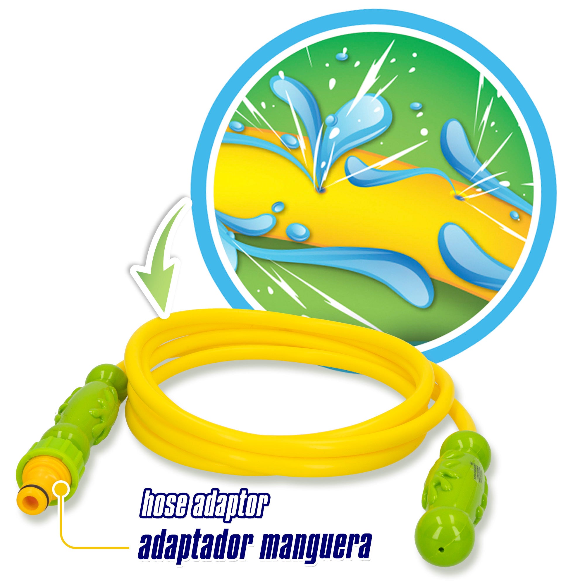 Comba niños con chorros de agua 2,85 m COLORBABY Splash Rope