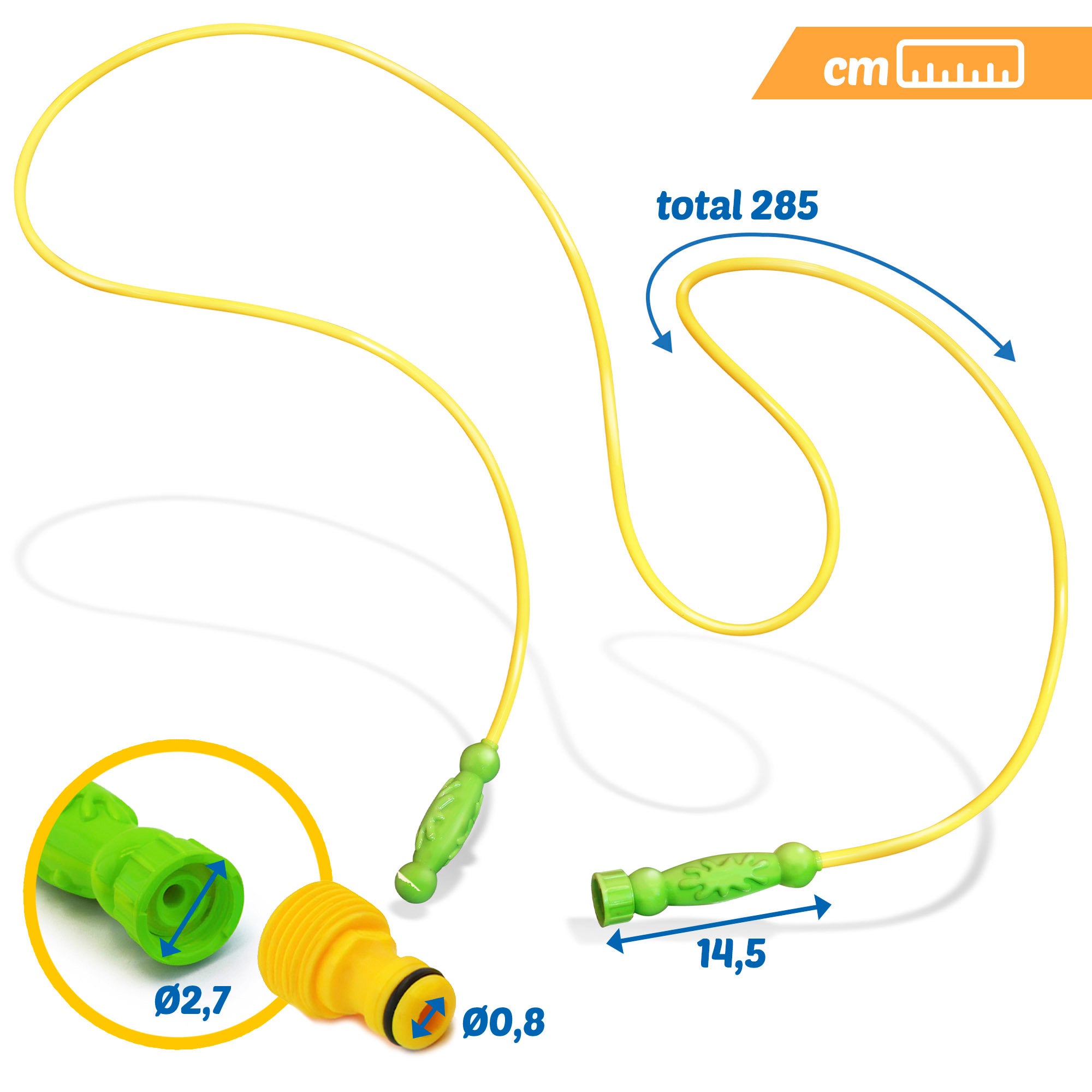 Comba niños con chorros de agua 2,85 m COLORBABY Splash Rope