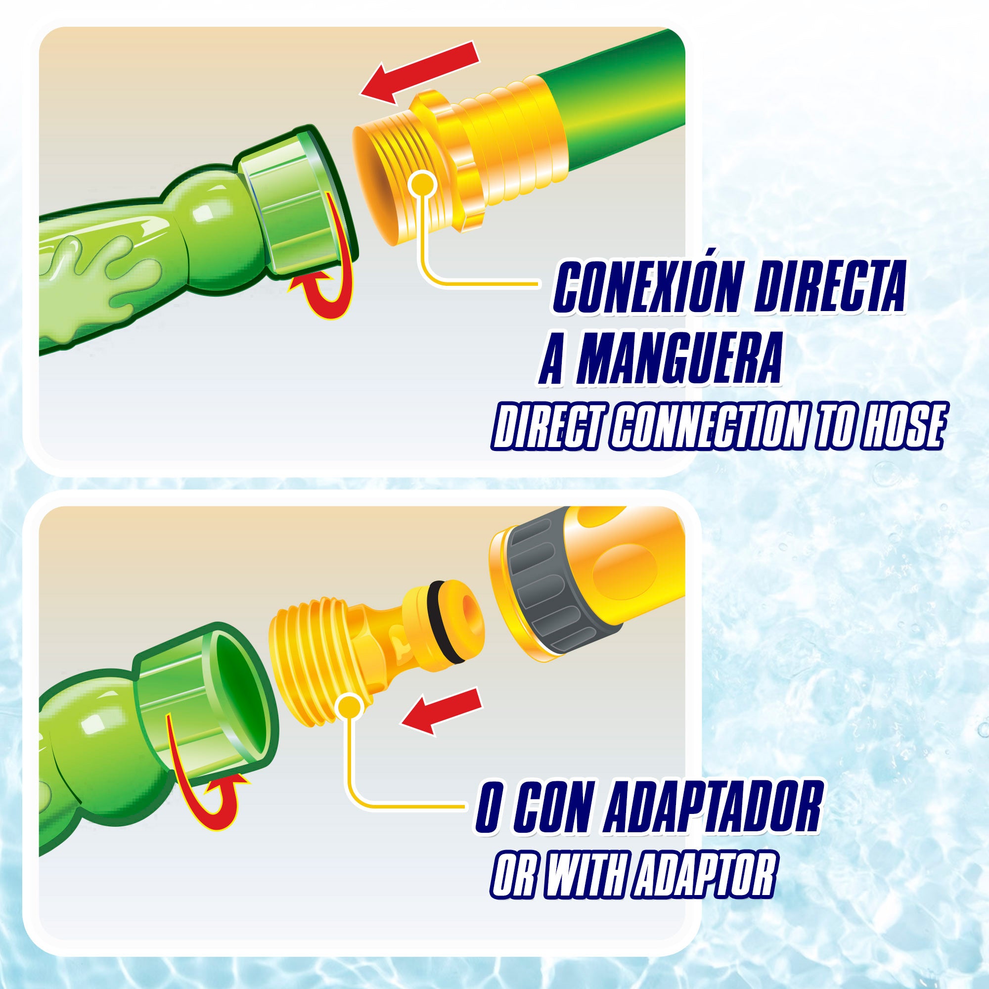 Comba niños con chorros de agua 2,85 m COLORBABY Splash Rope