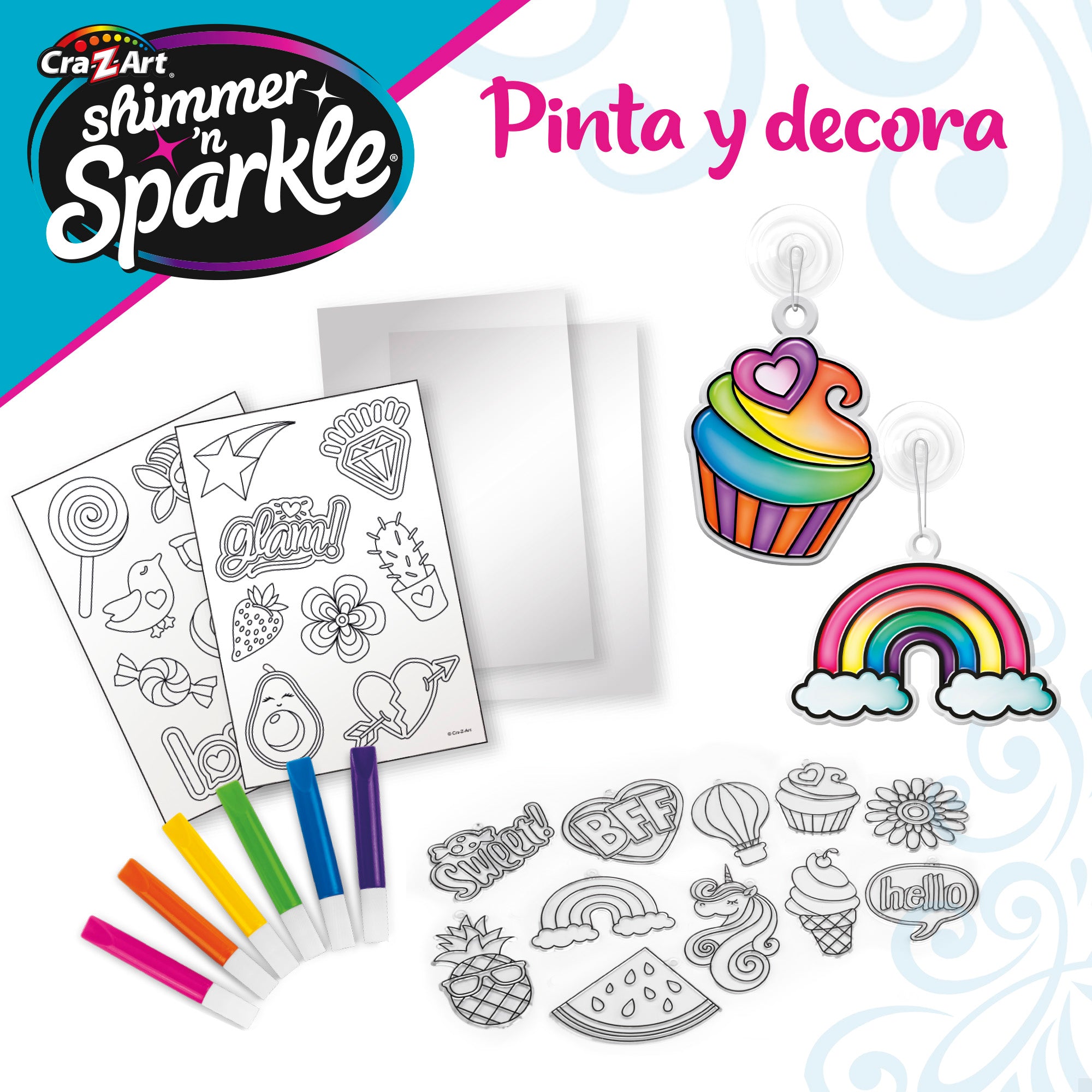 Shimmer 'n Sparkle Atrapasoles y pegatinas para ventanas que cambian color