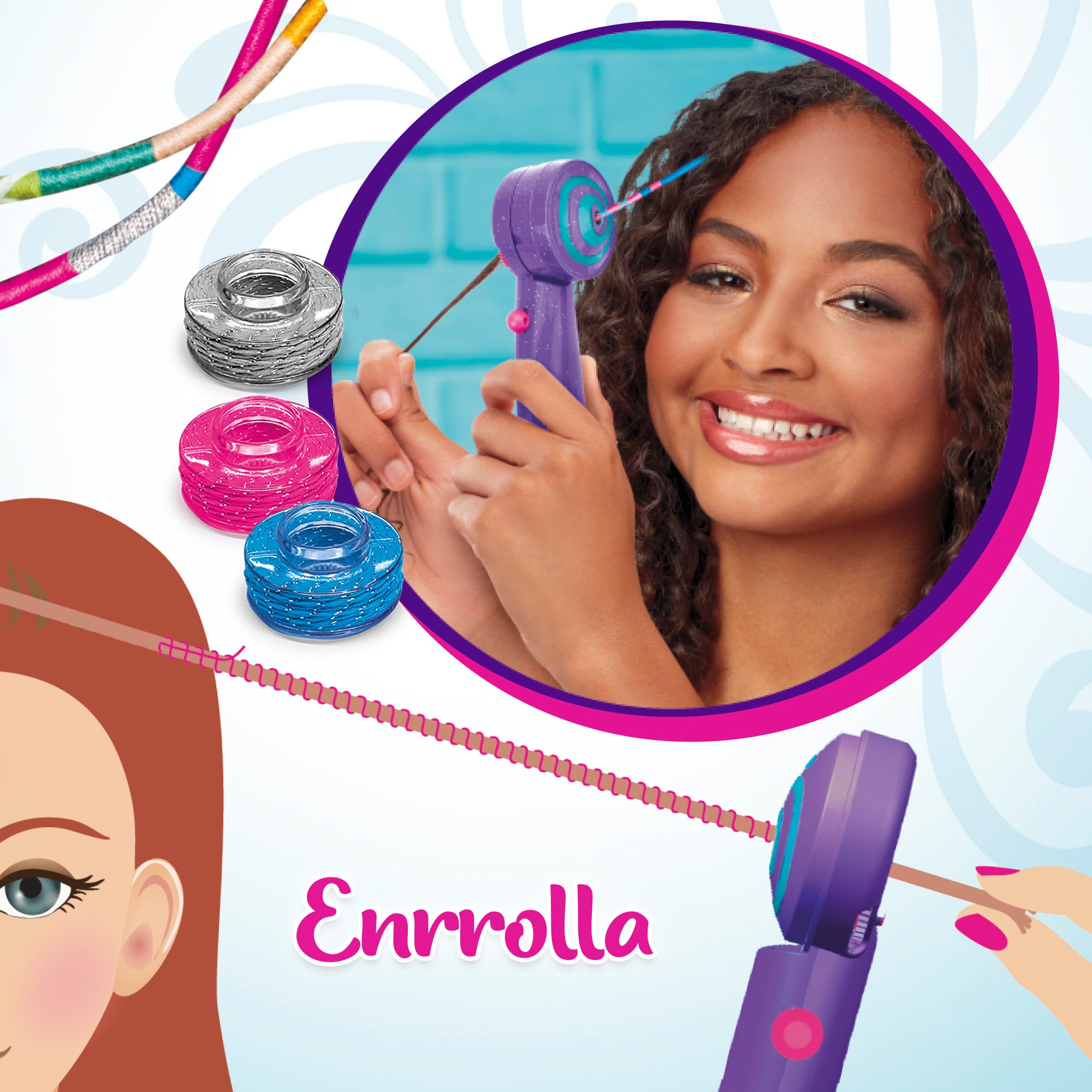 Shimmer 'n Sparkle Set de peluquería infantil 3 en 1